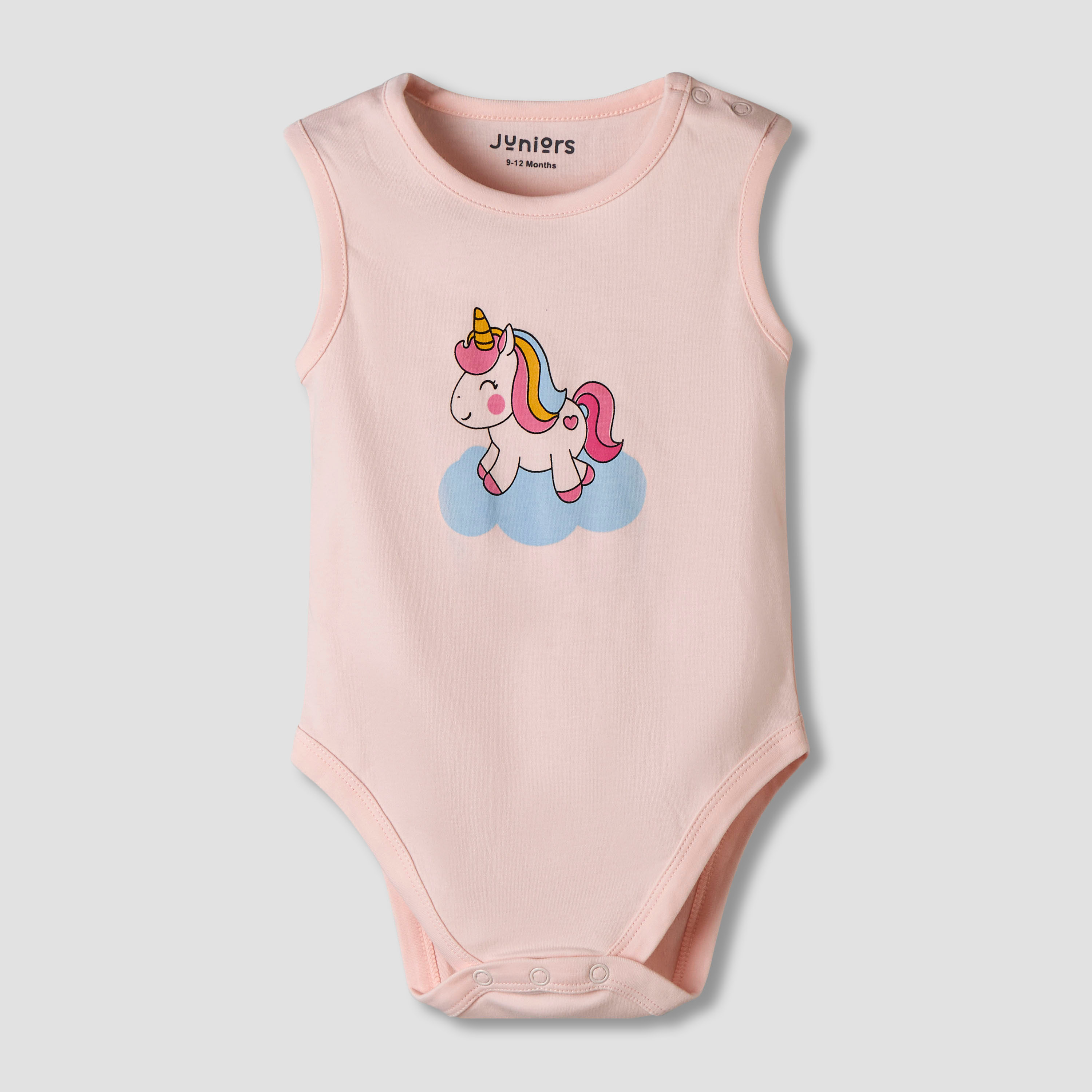 Pack of 7 Juniors Cotton Sleeveless Bodysuit with Assorted Print-baby-girls-clothing-bodysuits-image-5