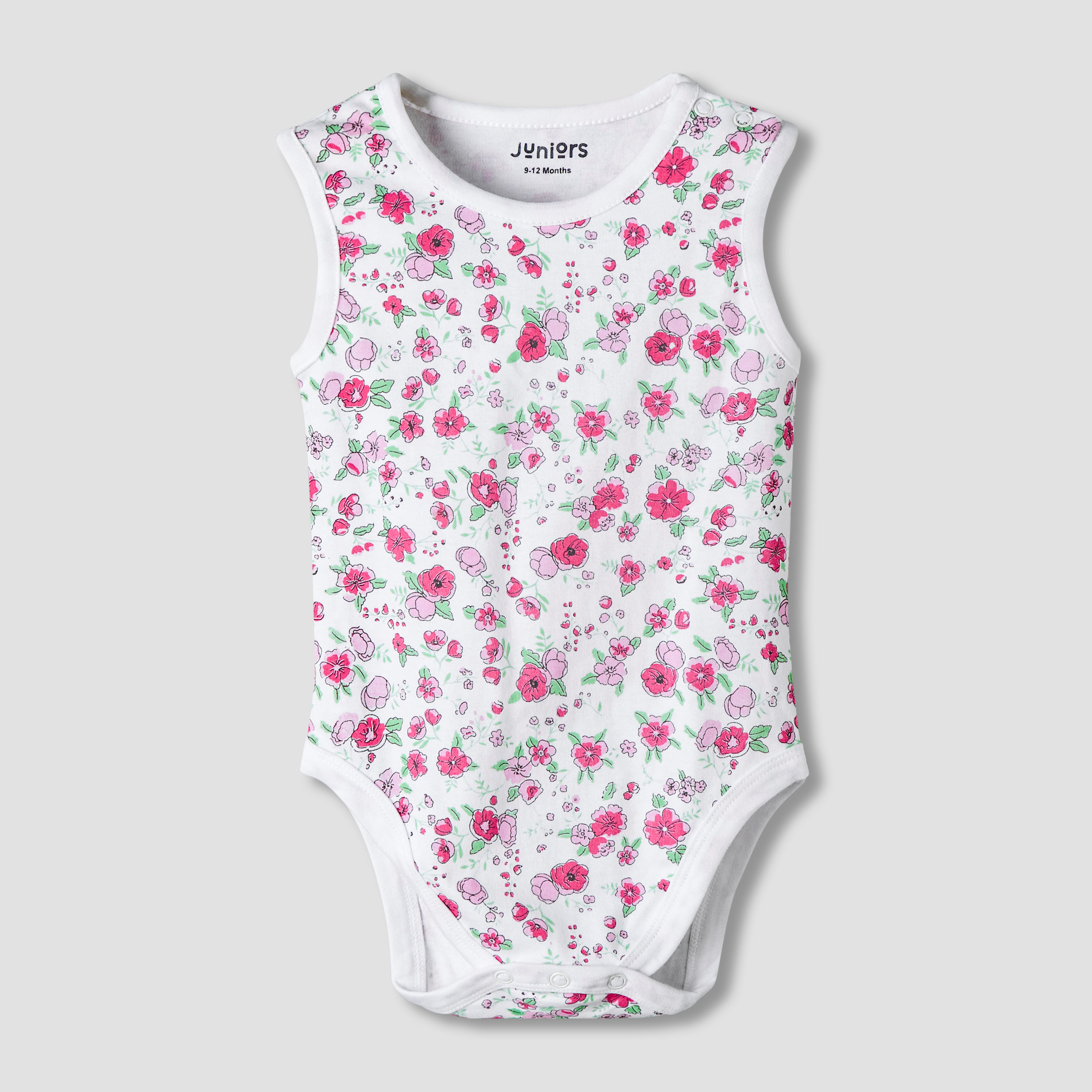 Pack of 7 Juniors Cotton Sleeveless Bodysuit with Assorted Print-baby-girls-clothing-bodysuits-image-8