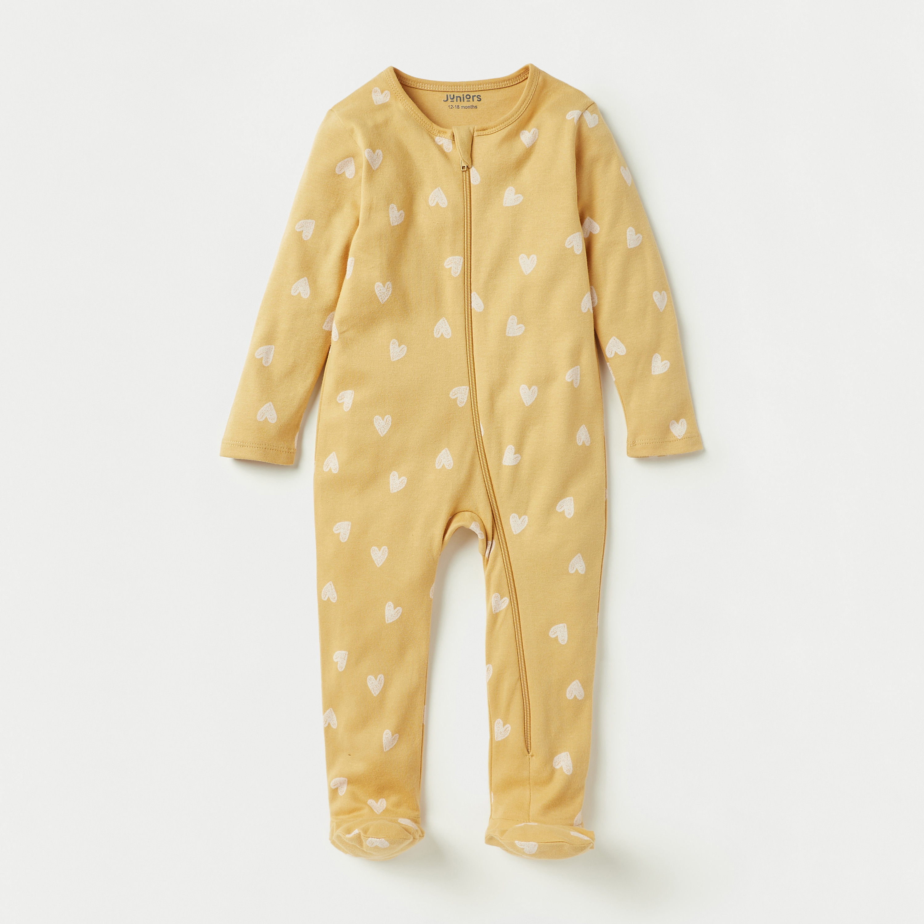 Juniors Printed Closed Feet Sleepsuit - Set of 3-baby-girls-clothing-nightwear-sleepsuits-image-4