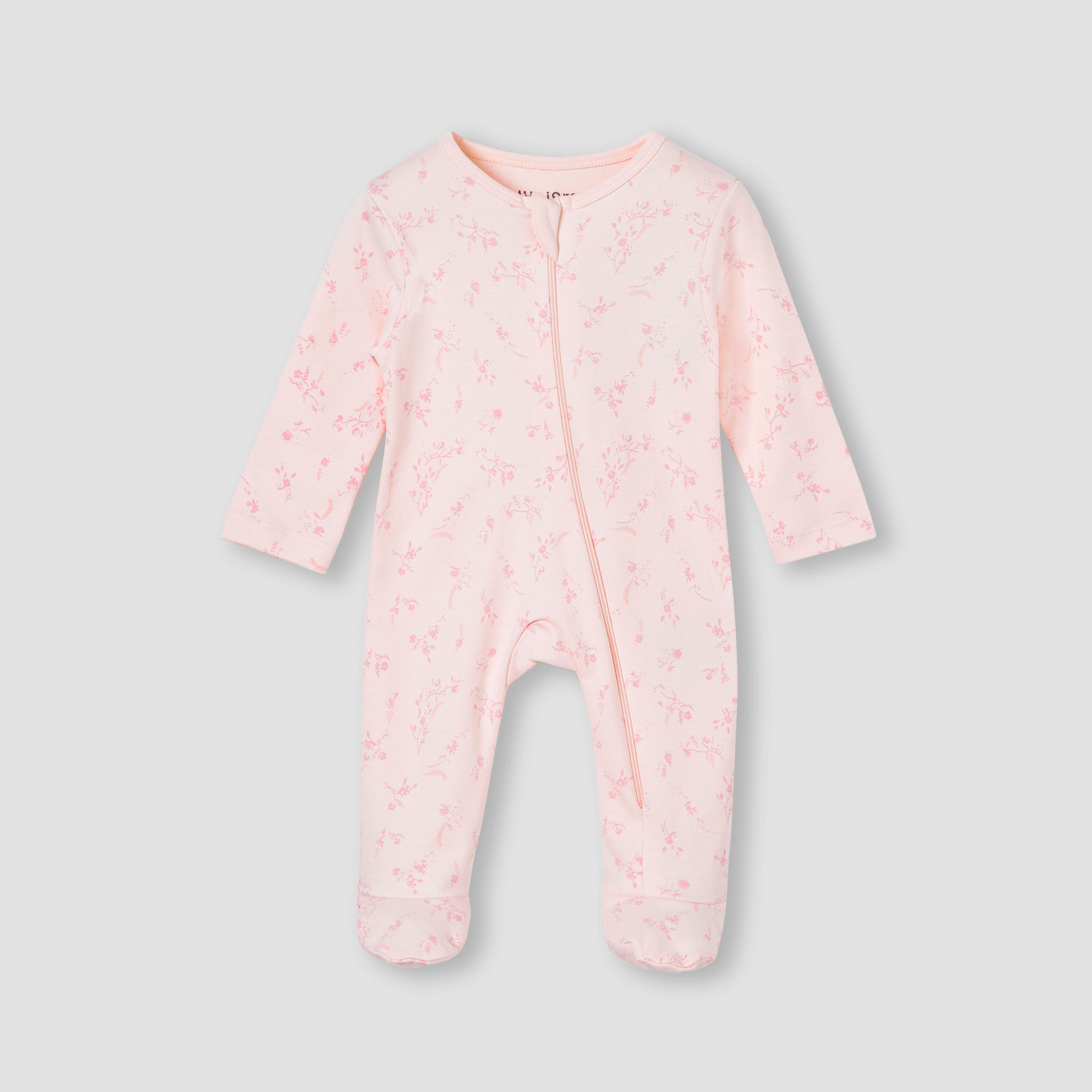 بدلة نوم بسحاب إغلاق وطبعات أزهار من جونيورز-baby-girls-clothing-nightwear-sleepsuits-image-4