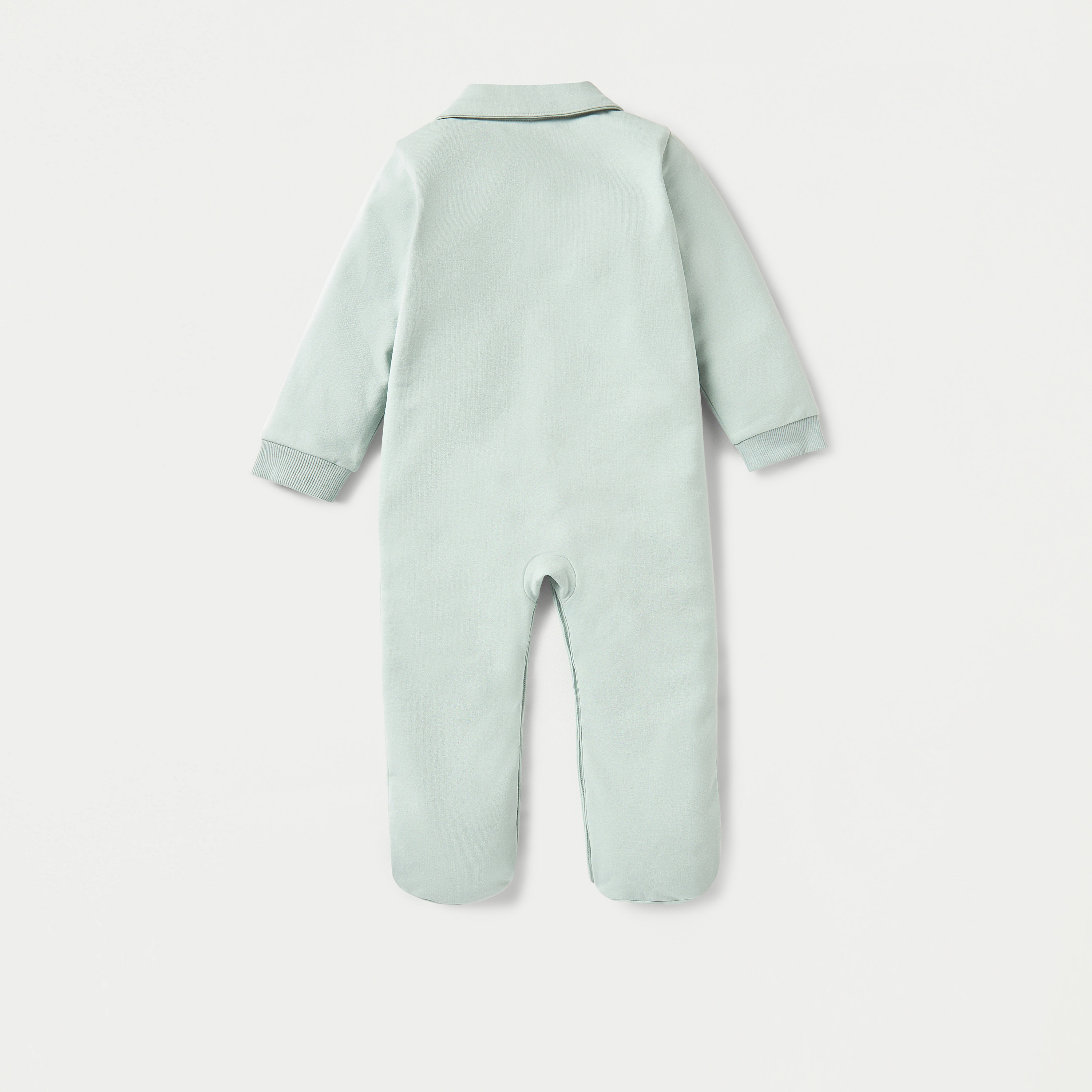 بدلة نوم مطرّزة بياقة عادية وأزرار إغلاق كباسة من جونيورز-bsclothing-babygirls-nightwear-sleepsuits-image-2