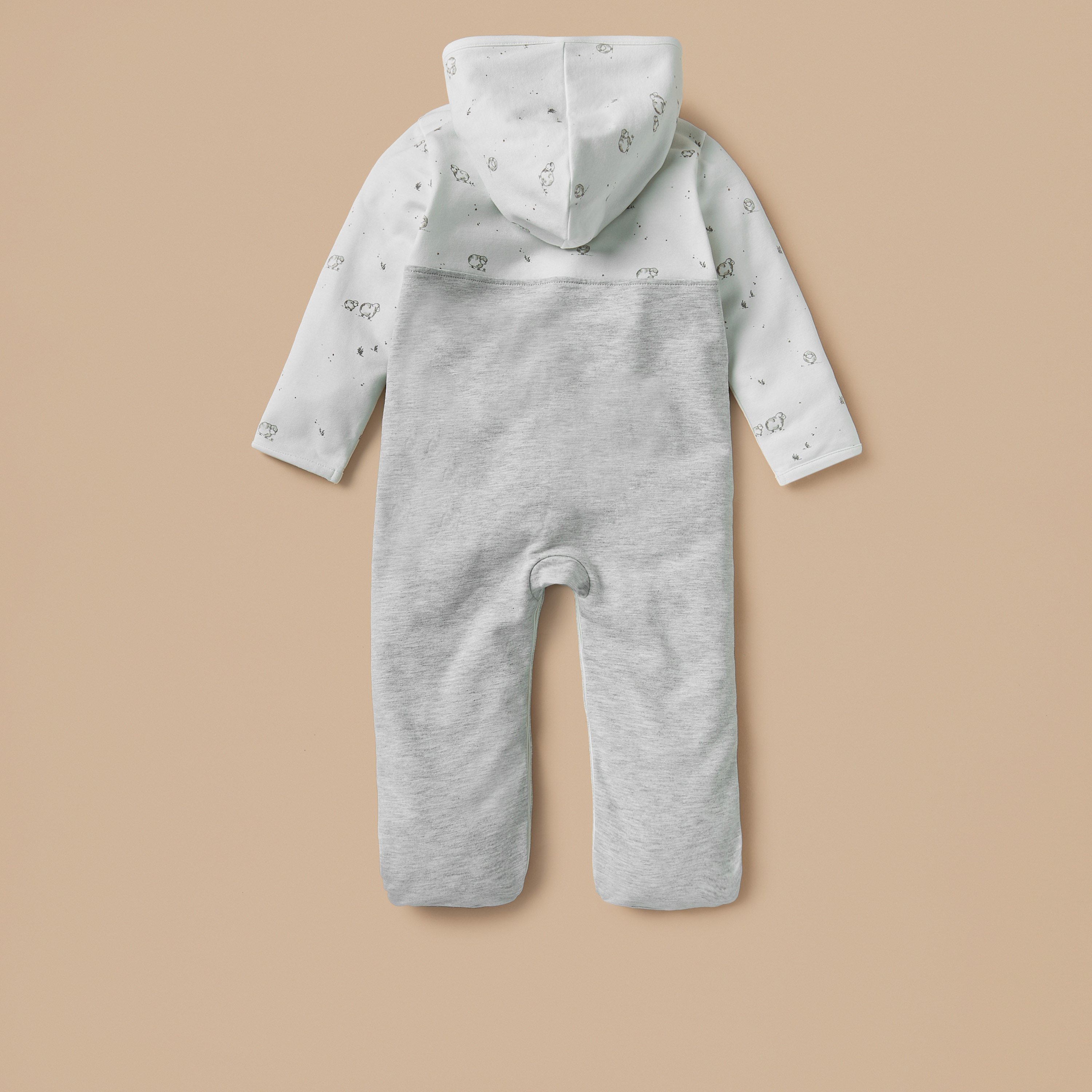 بدلة نوم بأزرار إغلاق كباسة وقبعة وطبعات خروف من جونيورز-baby-boys-clothing-nightwear-sleepsuits-image-2