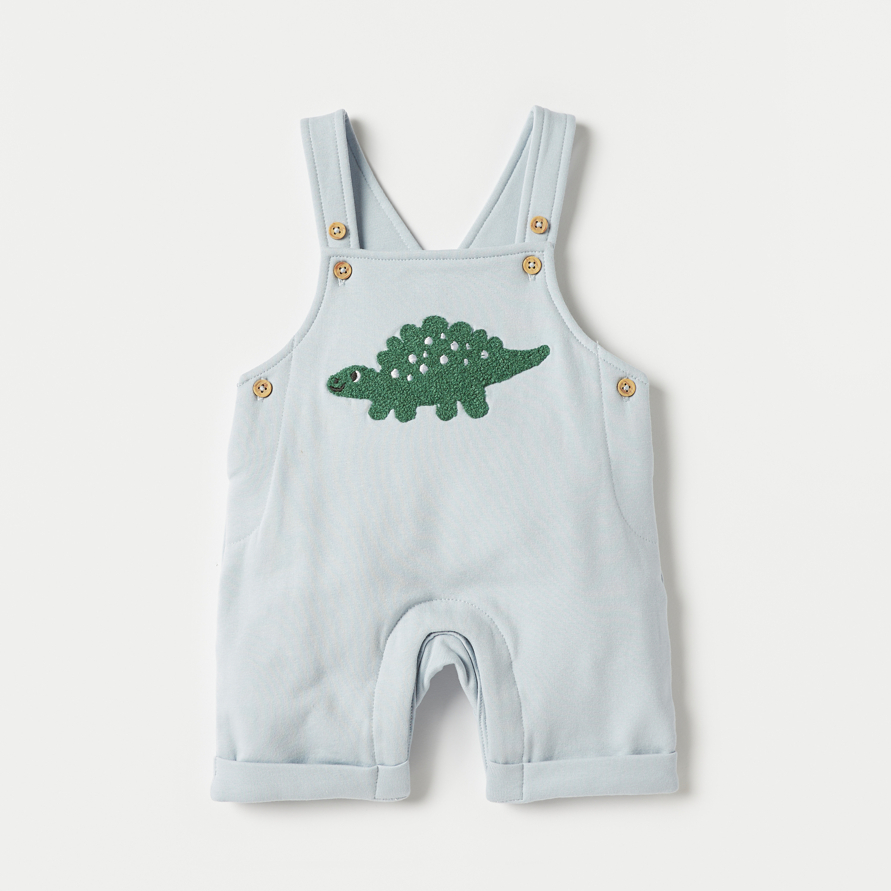 طقم دنغري مطرز وتيشيرت مقلم من جونيورز-baby-boys-clothing-rompers-image-2