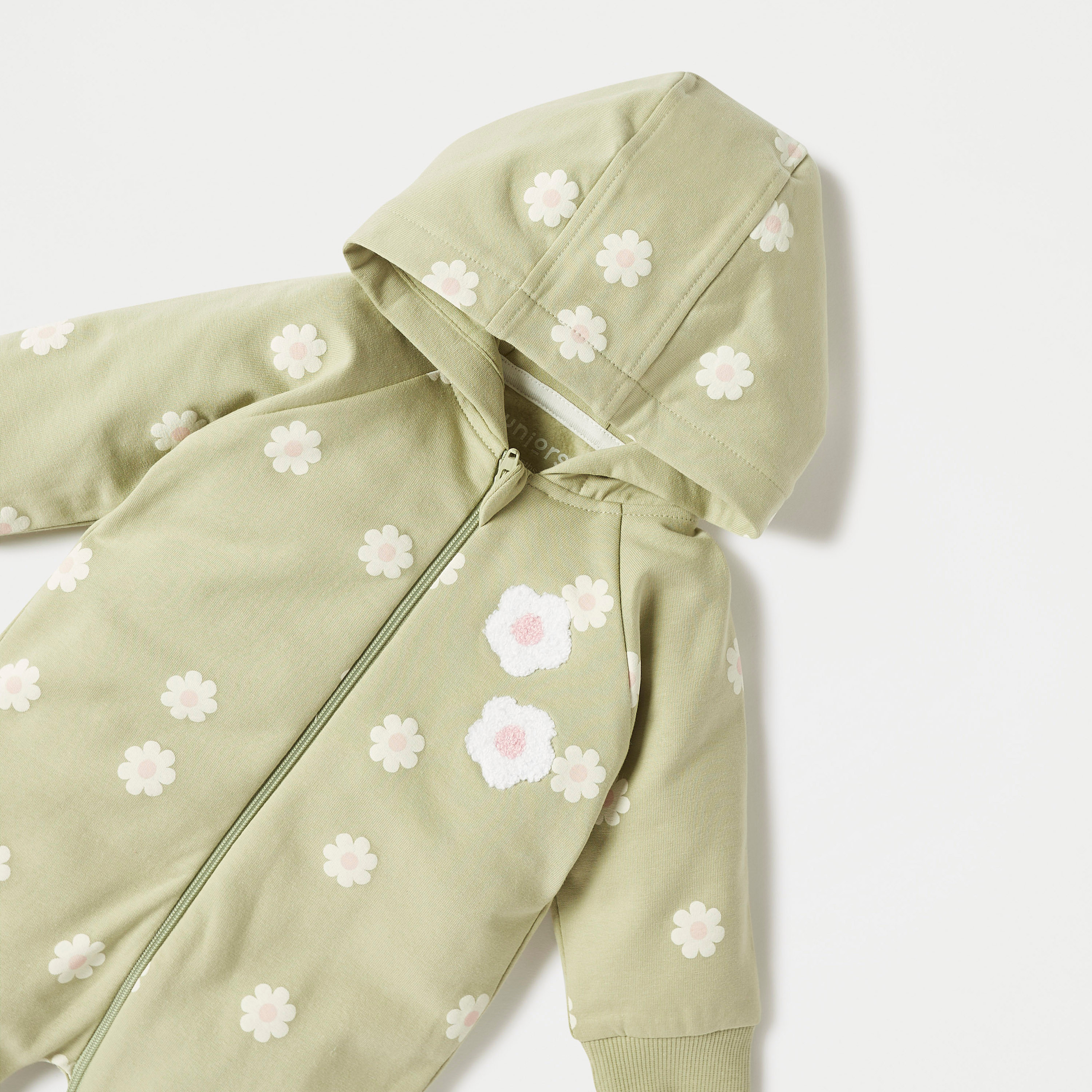 Juniors All-Over Floral Print Sleepsuit with Hood-baby-girls-clothing-nightwear-sleepsuits-image-2
