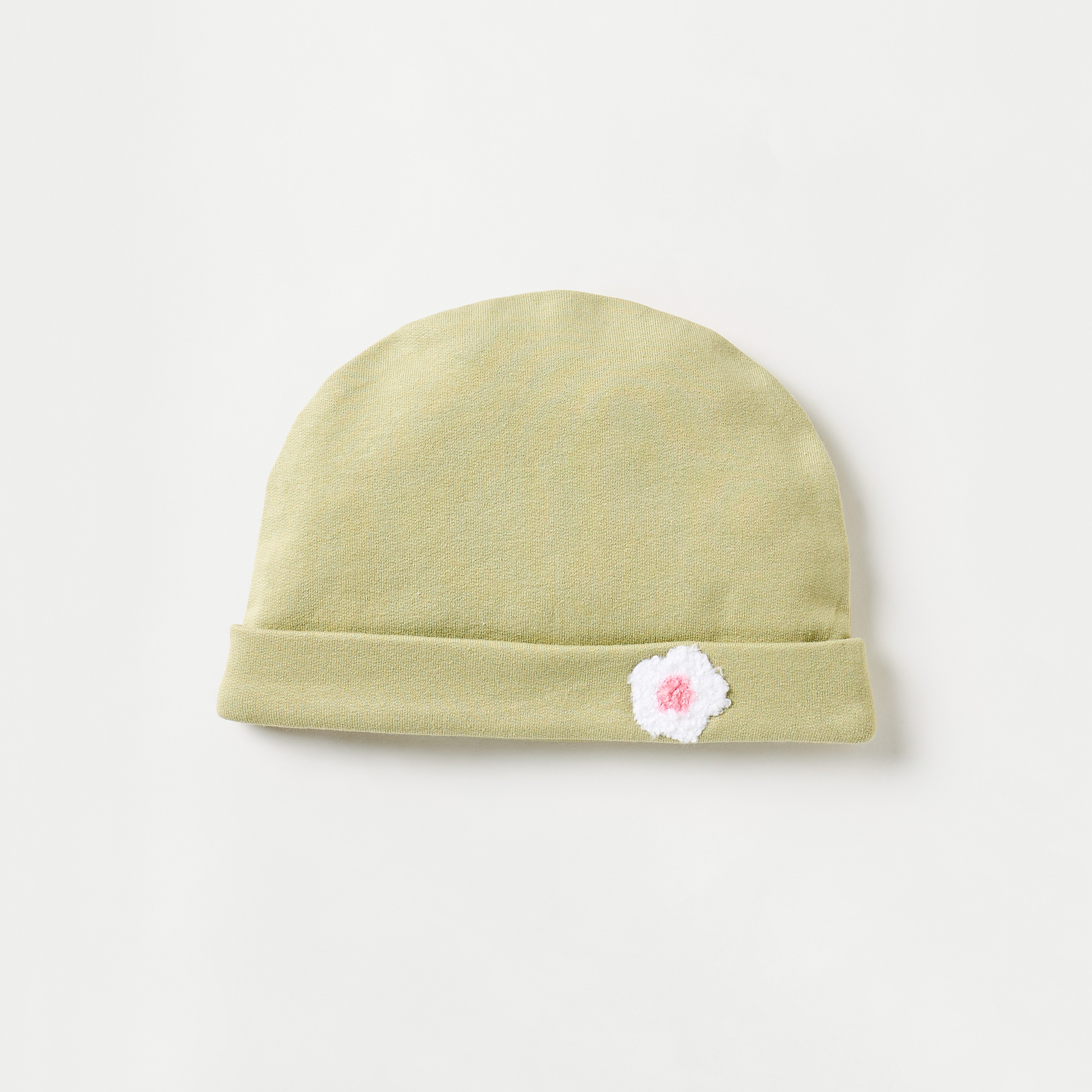 Juniors Floral Accent Beanie-baby-girls-clothing-winterwear-winteraccessories-image-1