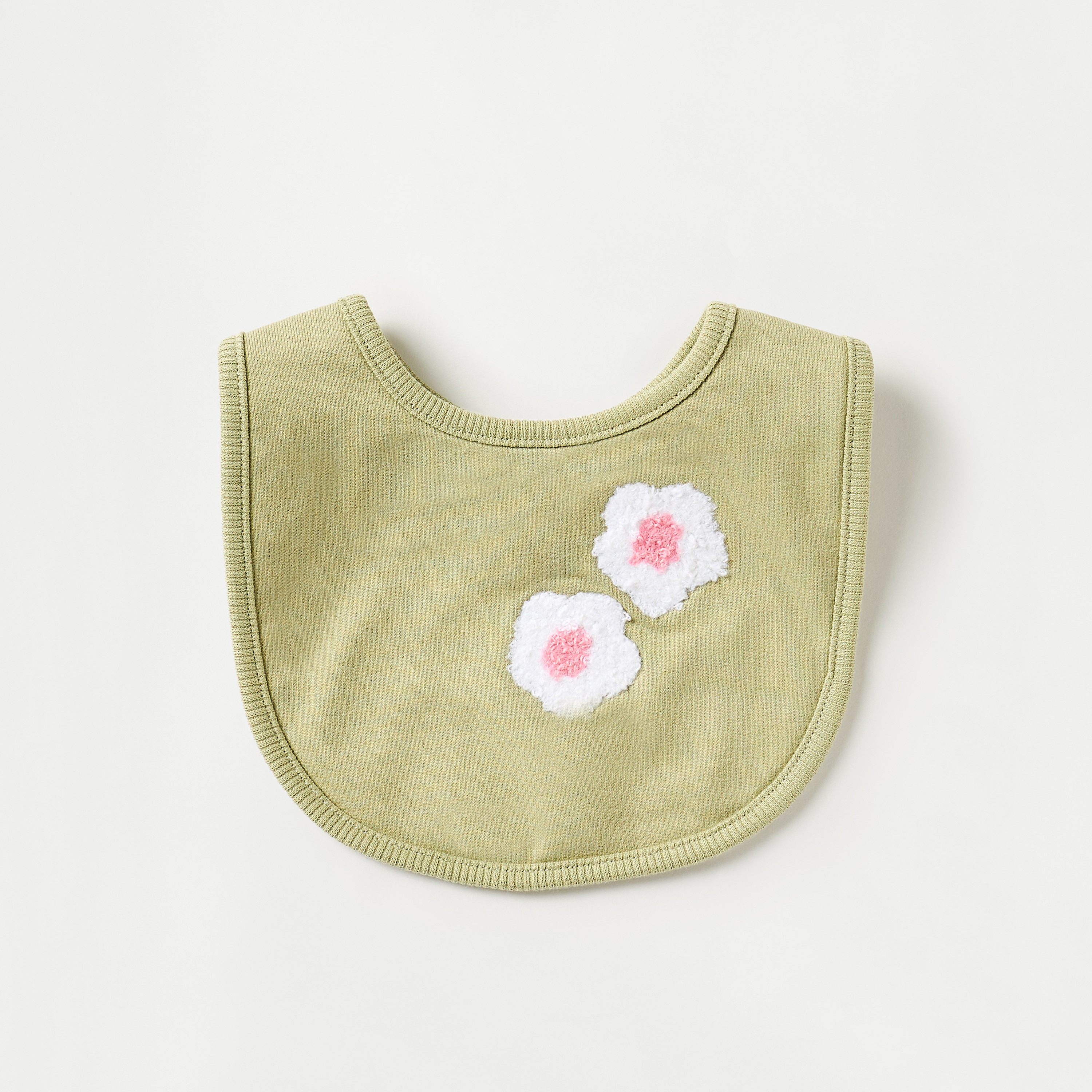 Juniors Floral Accent Bib-baby-feeding-bibs-image-1
