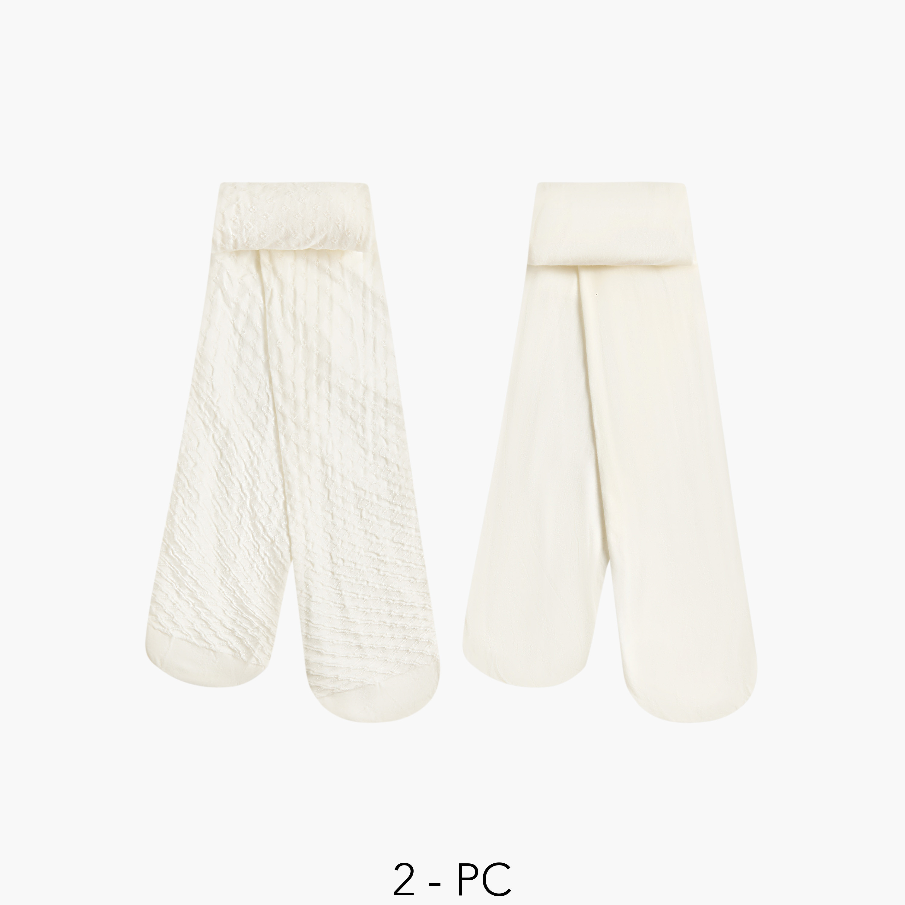 Pack of 2 Flora Bella Girls Tights with Elasticated Waistband-girls-accessories-socks-image-1