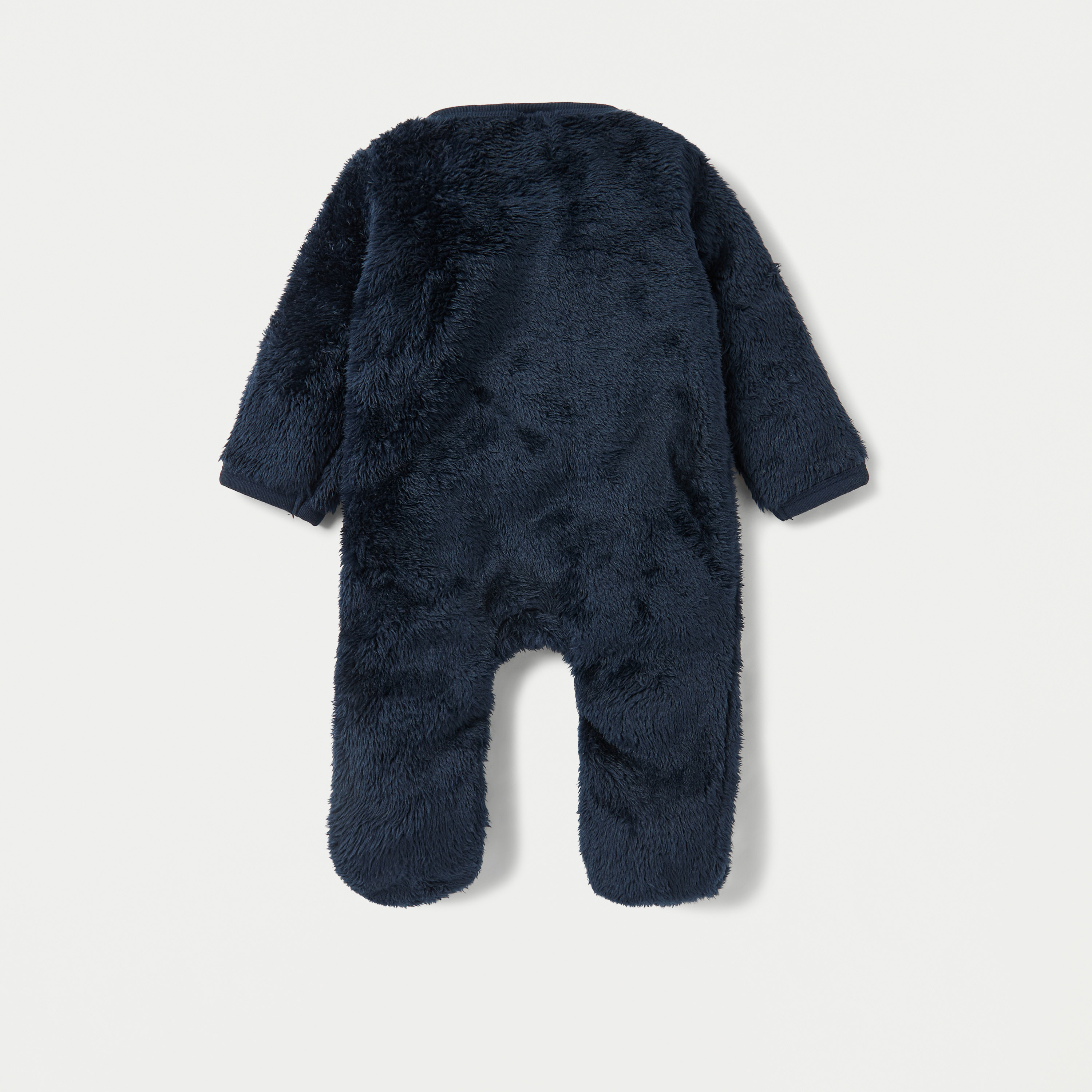 Juniors Plush Closed Feet Sleepsuit with Long Sleeves-baby-boys-clothing-winterwear-sleepsuits-image-2