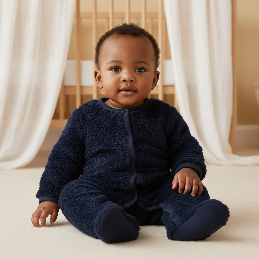 Juniors Plush Closed Feet Sleepsuit with Long Sleeves-baby-boys-clothing-winterwear-sleepsuits-image-5
