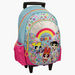 The Powerpuff Girls Printed Trolley Backpack with Zip Closure-Trolleys-thumbnail-0