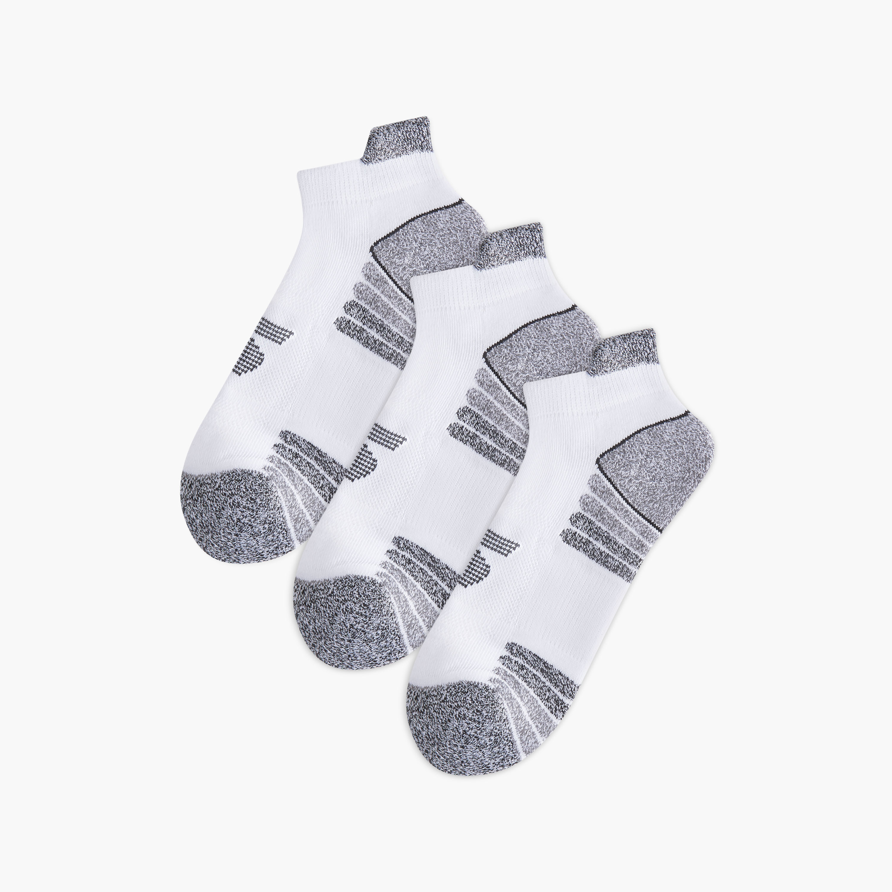 طقم جوارب نصف تيري بطول الكاحل 3 أزواج بطبعات من سكيتشرز-women-socksandstockings-image-1