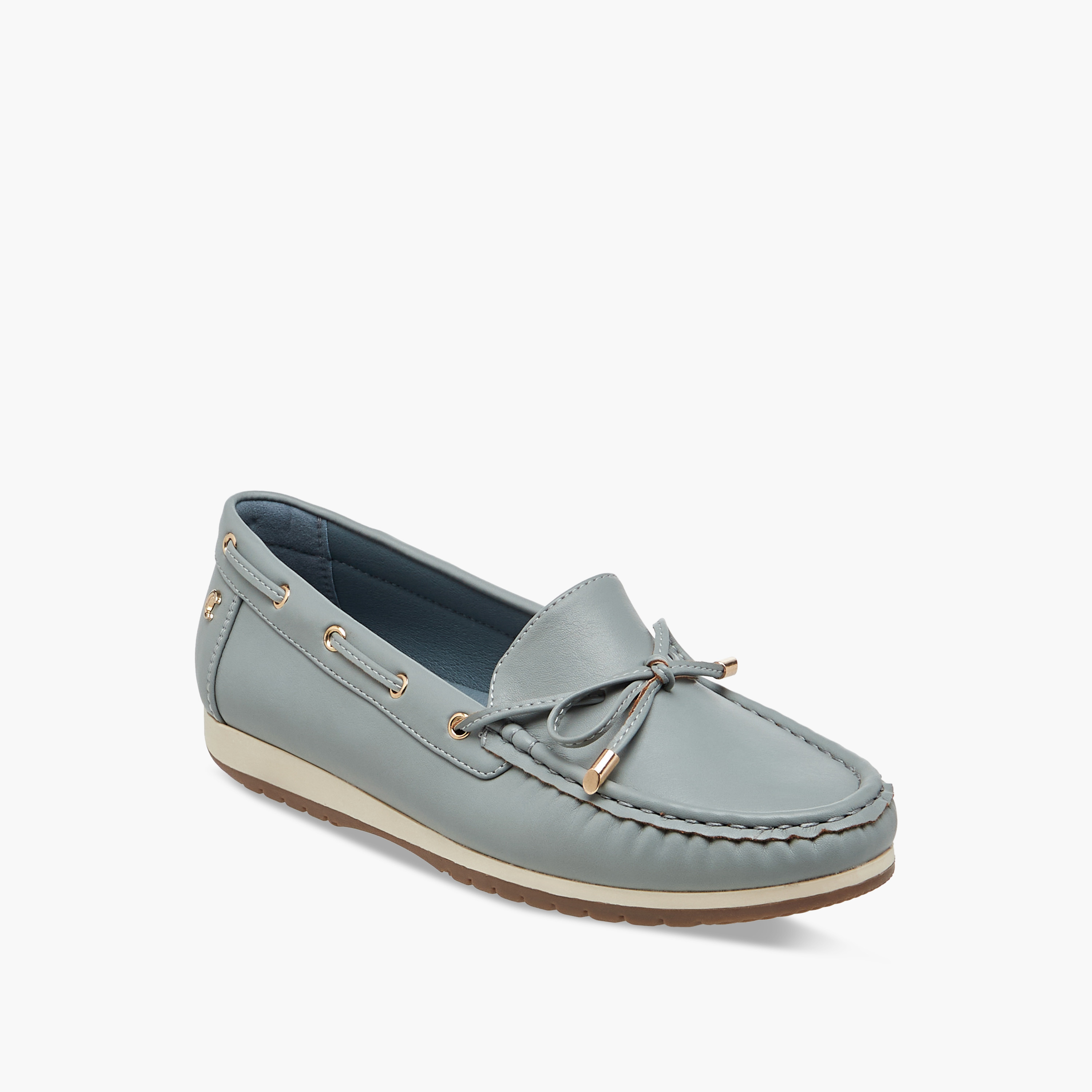 Le Confort Bow Accent Slip-On Comfort Moccasins-women-shoes-flats-loafers-image-2