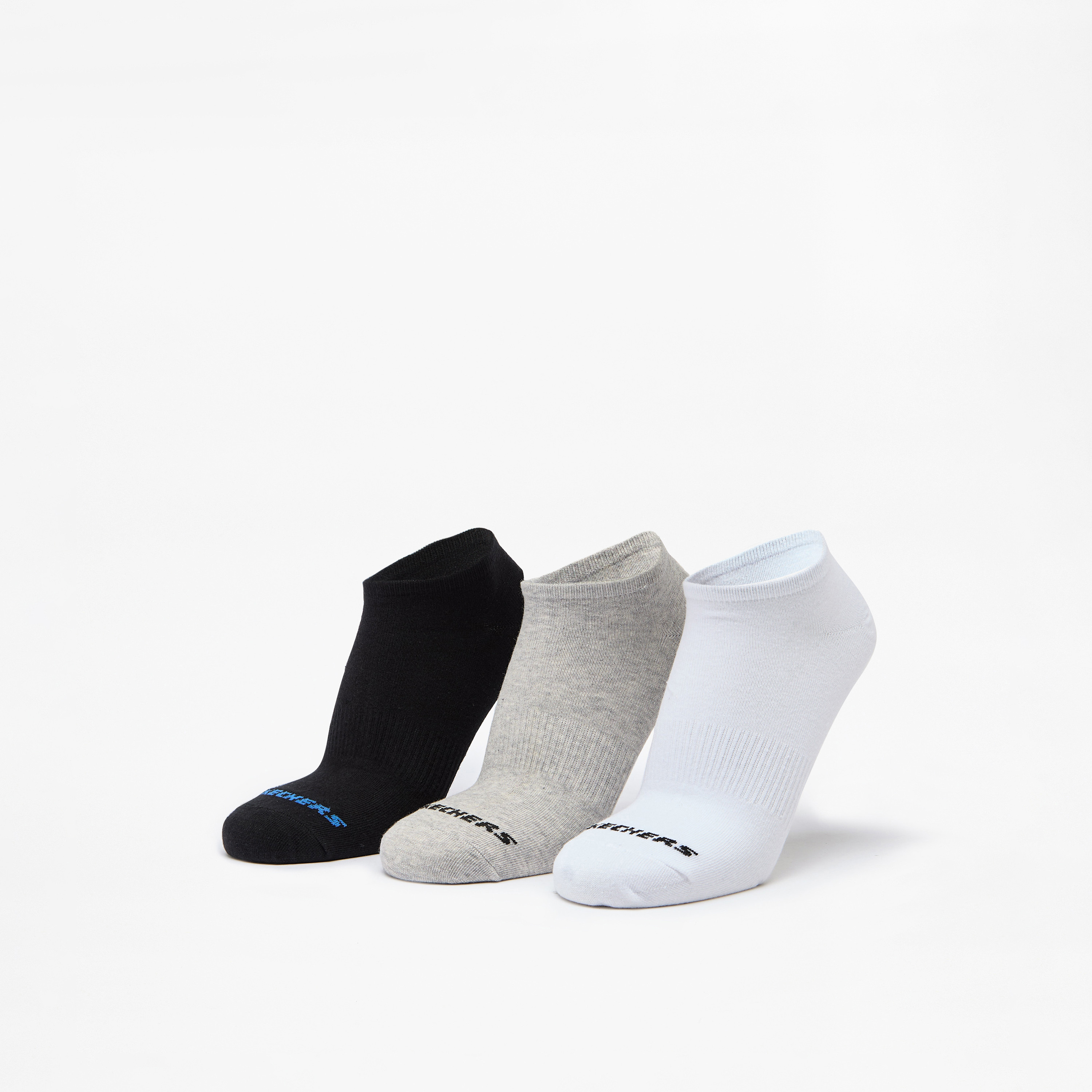 طقم جوارب بطول الكاحل 3 أزواج بطبعات من سكتشرز - S114041D-109-men-socks-image-1