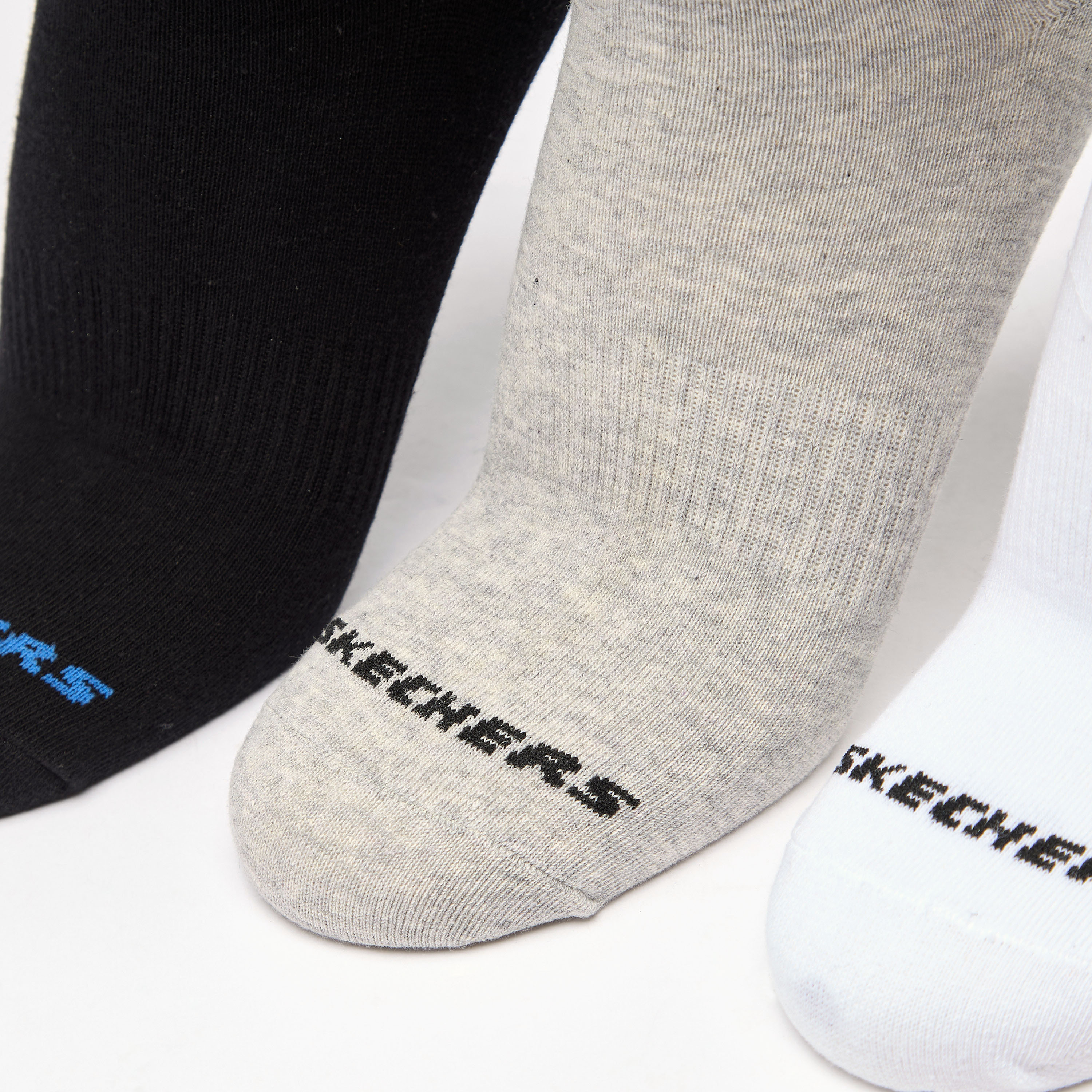 طقم جوارب بطول الكاحل 3 أزواج بطبعات من سكتشرز - S114041D-109-men-socks-image-2