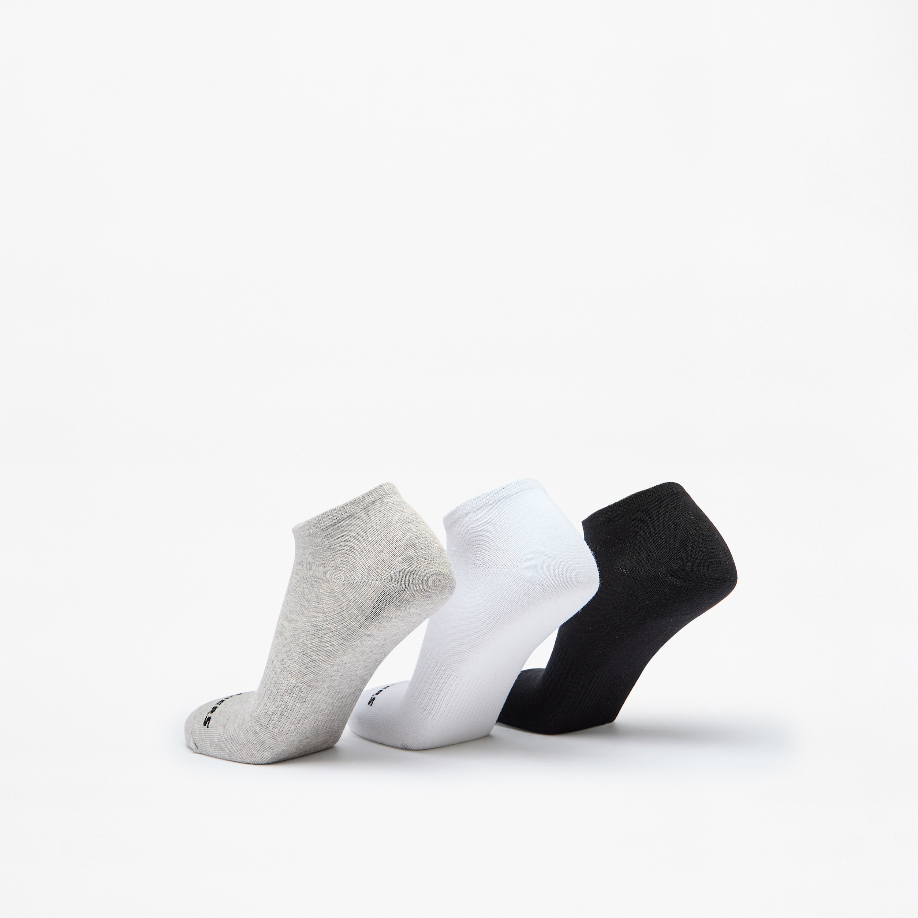 طقم جوارب بطول الكاحل 3 أزواج بطبعات من سكتشرز - S114041D-109-men-socks-image-3