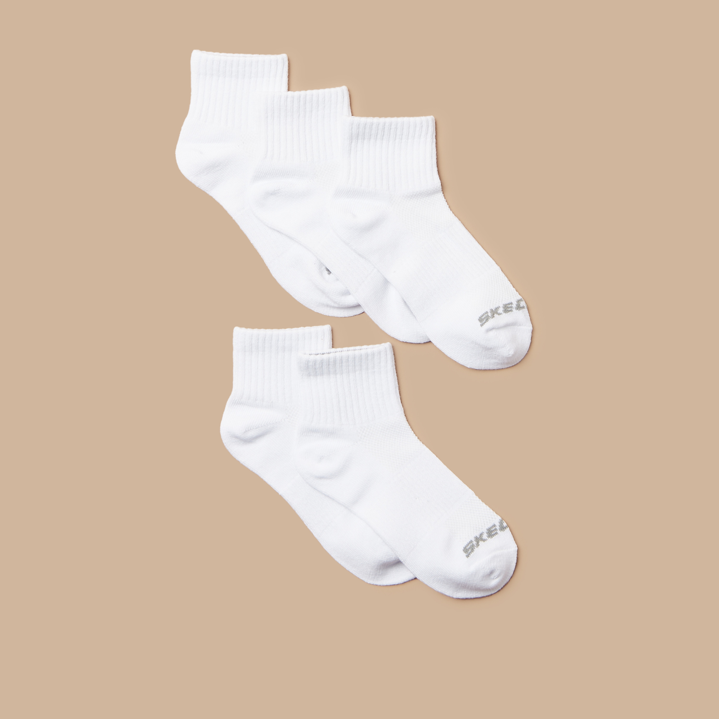 Skechers Logo Print Calf Length Socks - Set of 5-boys-accessories-socks-image-2