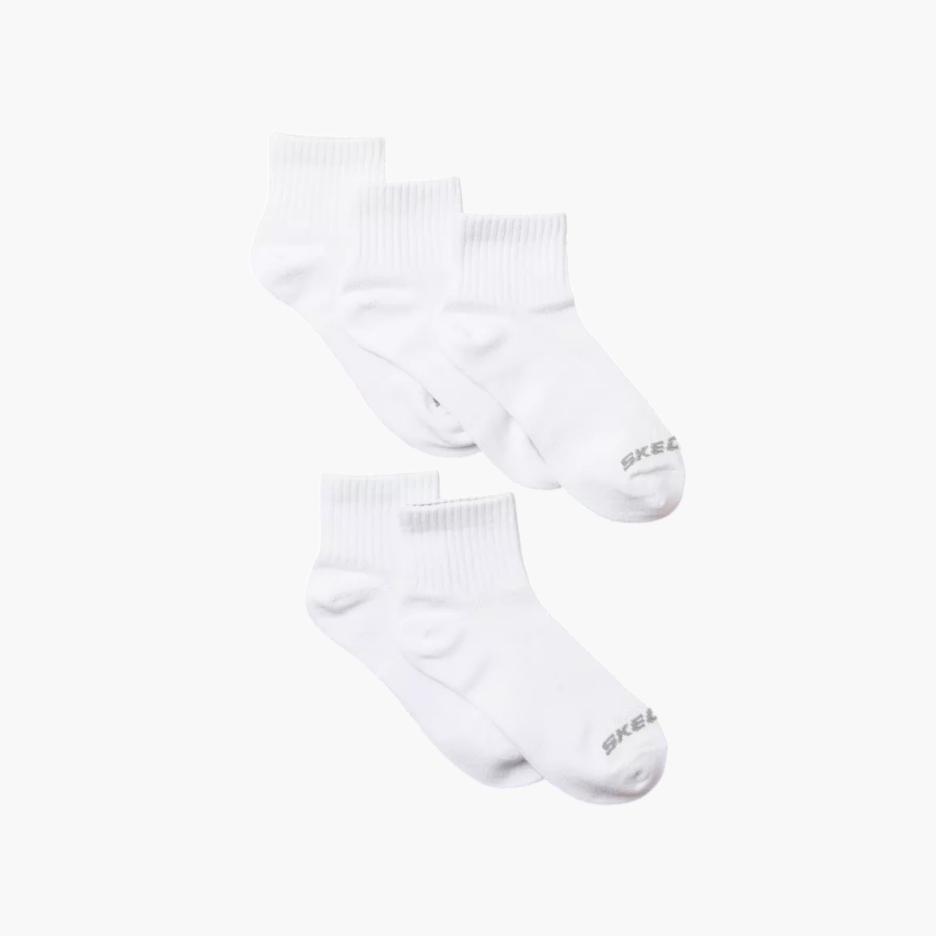 طقم جوارب 5 أزواج بدون تيري بطول الكاحل وبطبعات شعار من سكيتشرز-girls-accessories-socks-image-2
