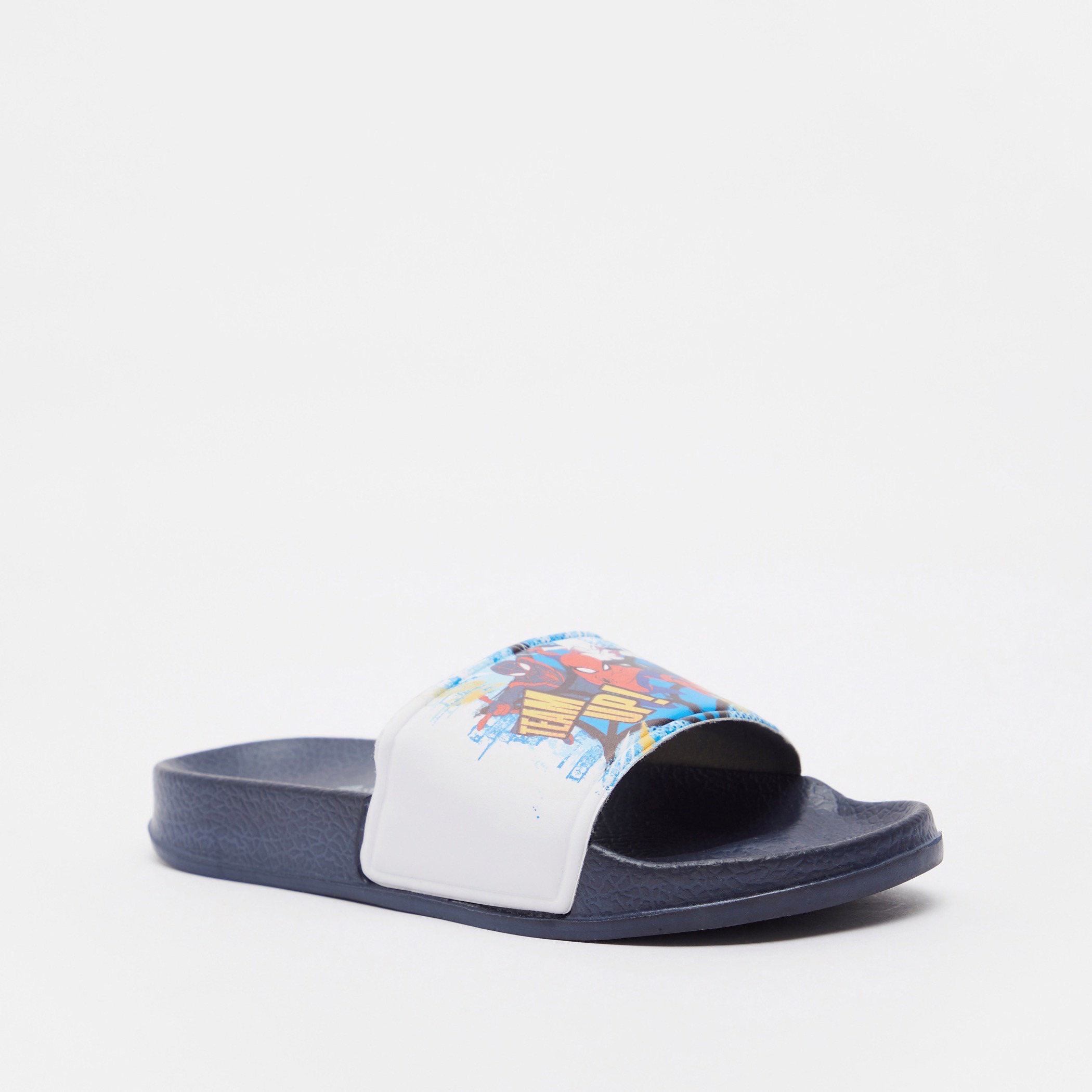 Spider-Man Print Slip-On Slides-boys-shoes-flipflopsandslides-image-2