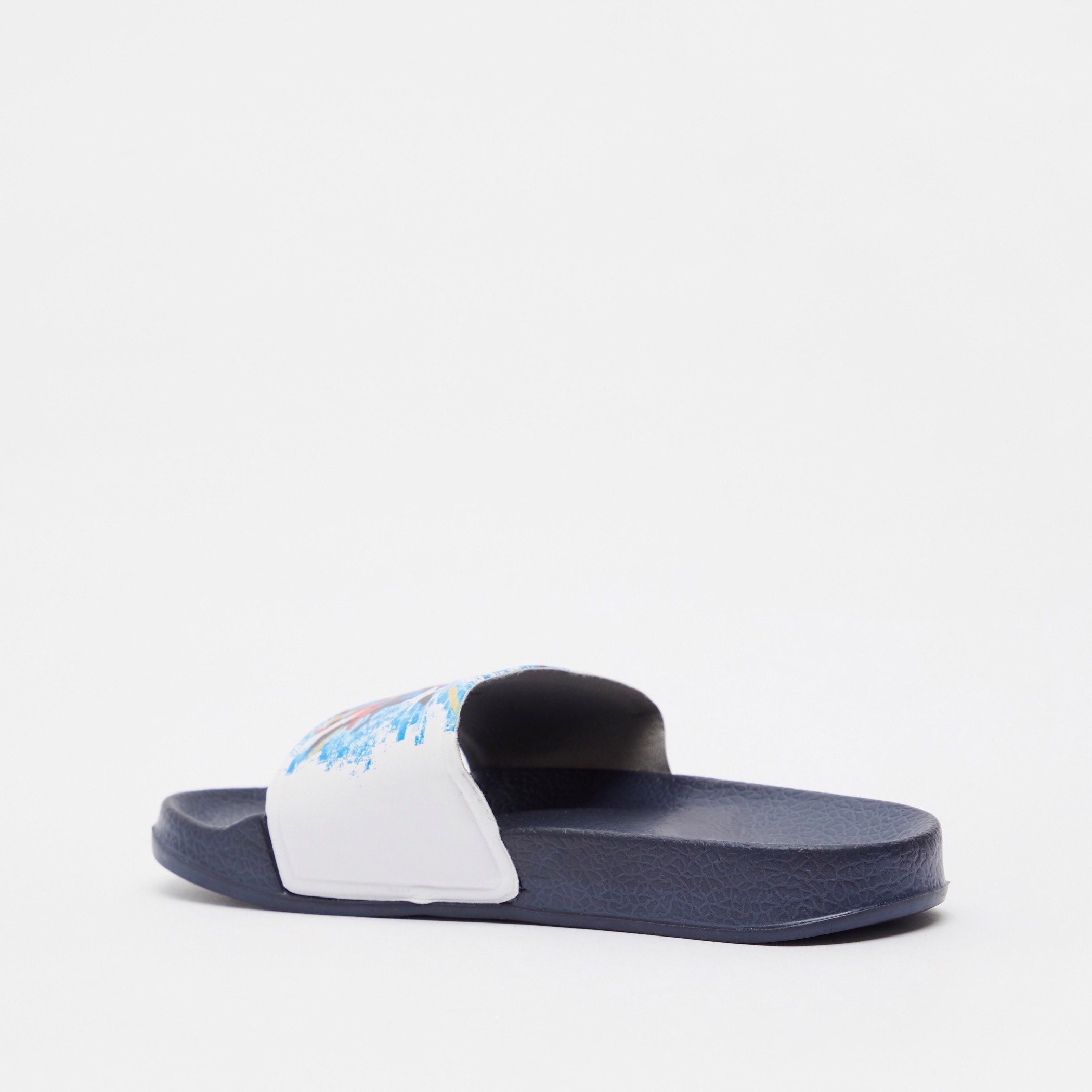 Spider-Man Print Slip-On Slides-boys-shoes-flipflopsandslides-image-3
