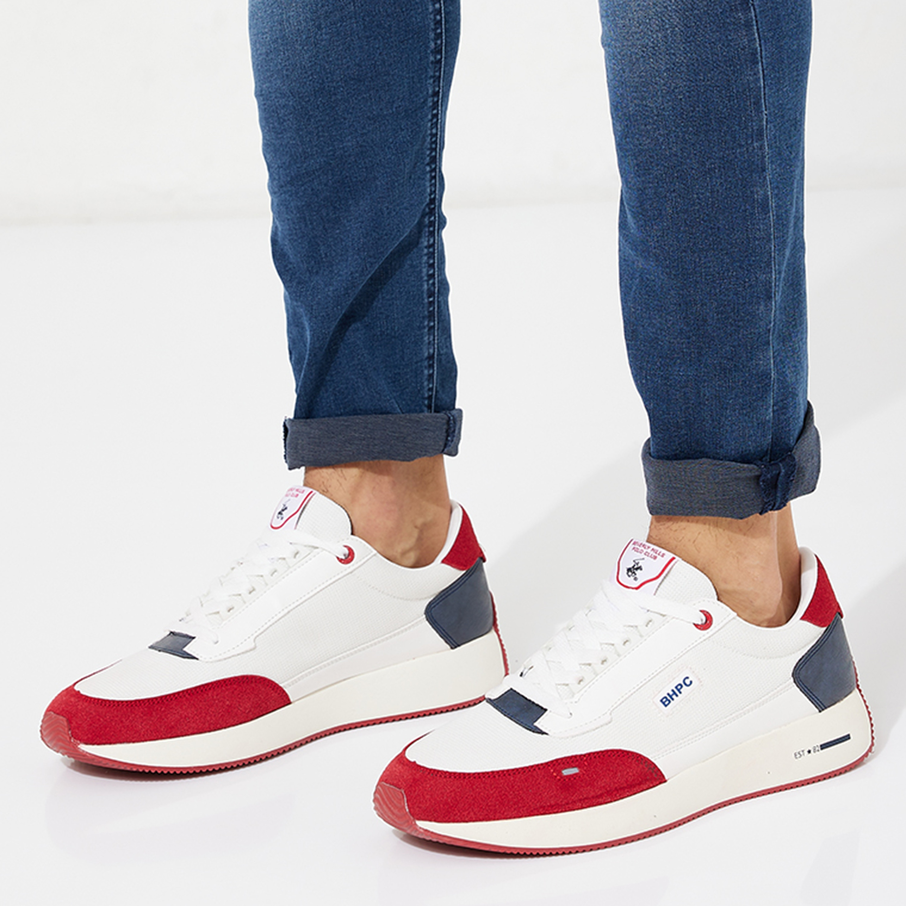Beverly Hills Polo Club Men Low Top Lace Up Sneakers S23-S08HM6615-men-shoes-sneakers-image-9