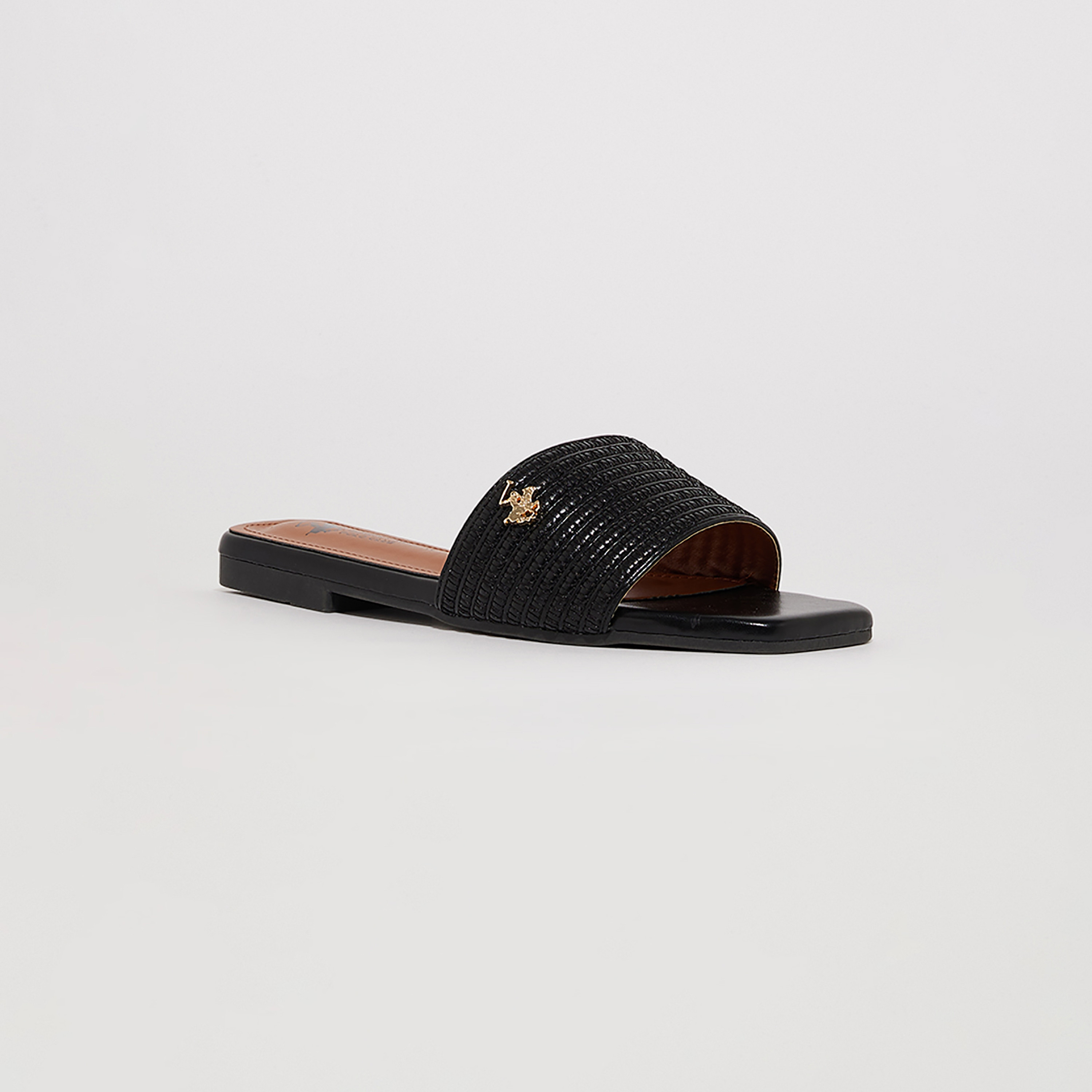 صنادل نسائية مسطحة من بيفرلي هيلز بولو كلوب ذات مفتوحة عند الأصابع | S24-110HW6755-women-shoes-sandals-flats-image-1