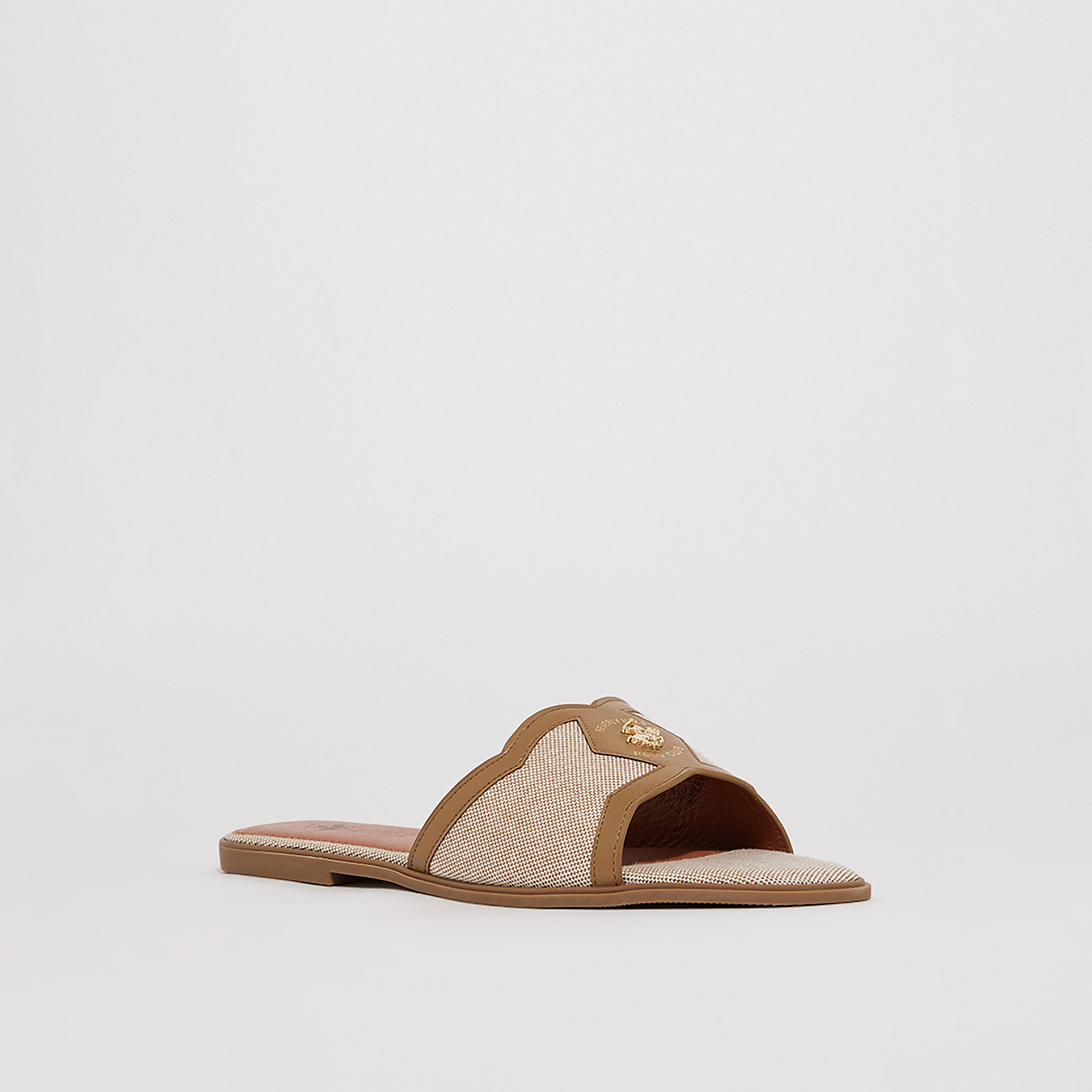 صنادل نسائية مسطحة من بيفرلي هيلز بولو كلوب ذات مفتوحة عند الأصابع | S24-110HW6758-women-shoes-sandals-flats-image-1
