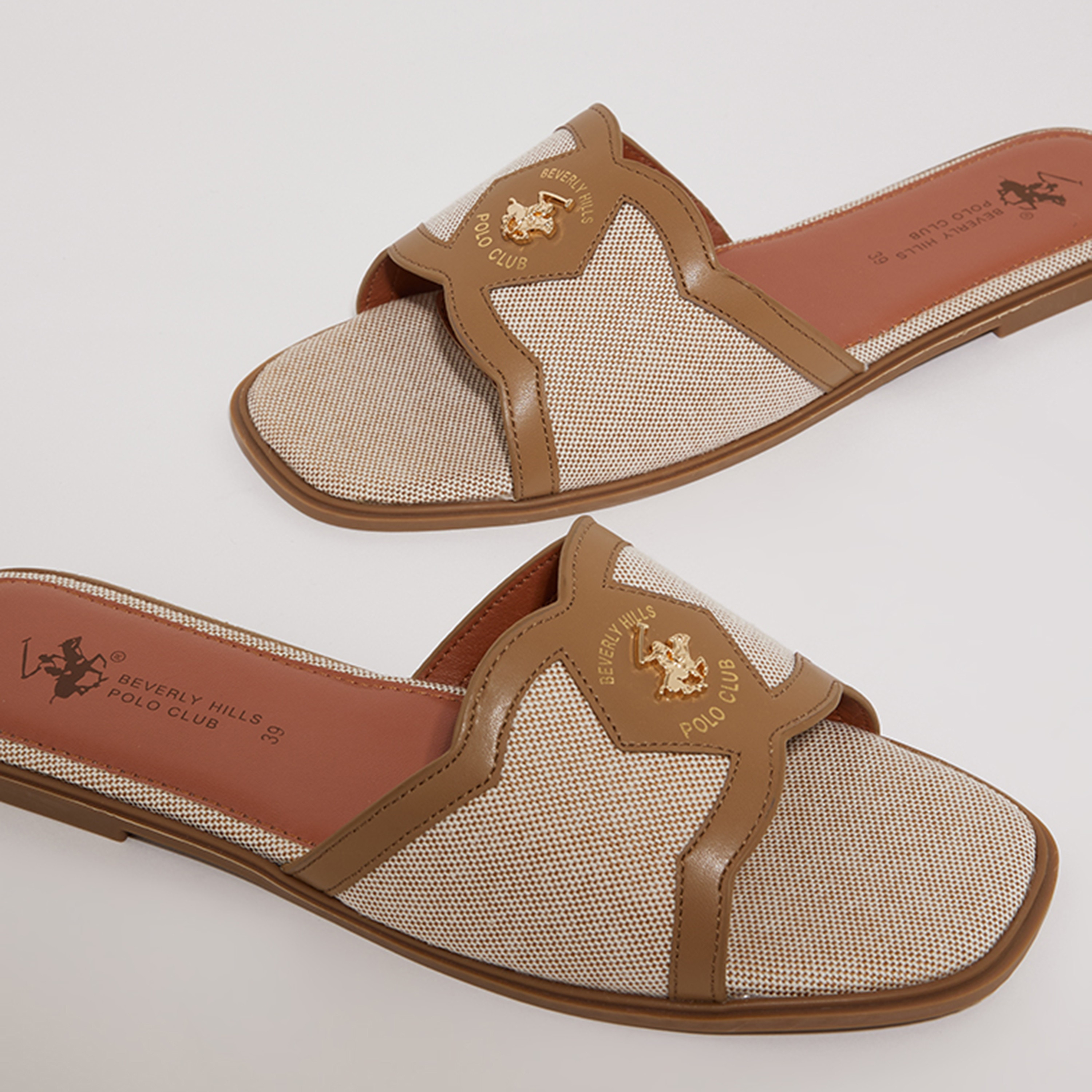 صنادل نسائية مسطحة من بيفرلي هيلز بولو كلوب ذات مفتوحة عند الأصابع | S24-110HW6758-women-shoes-sandals-flats-image-4