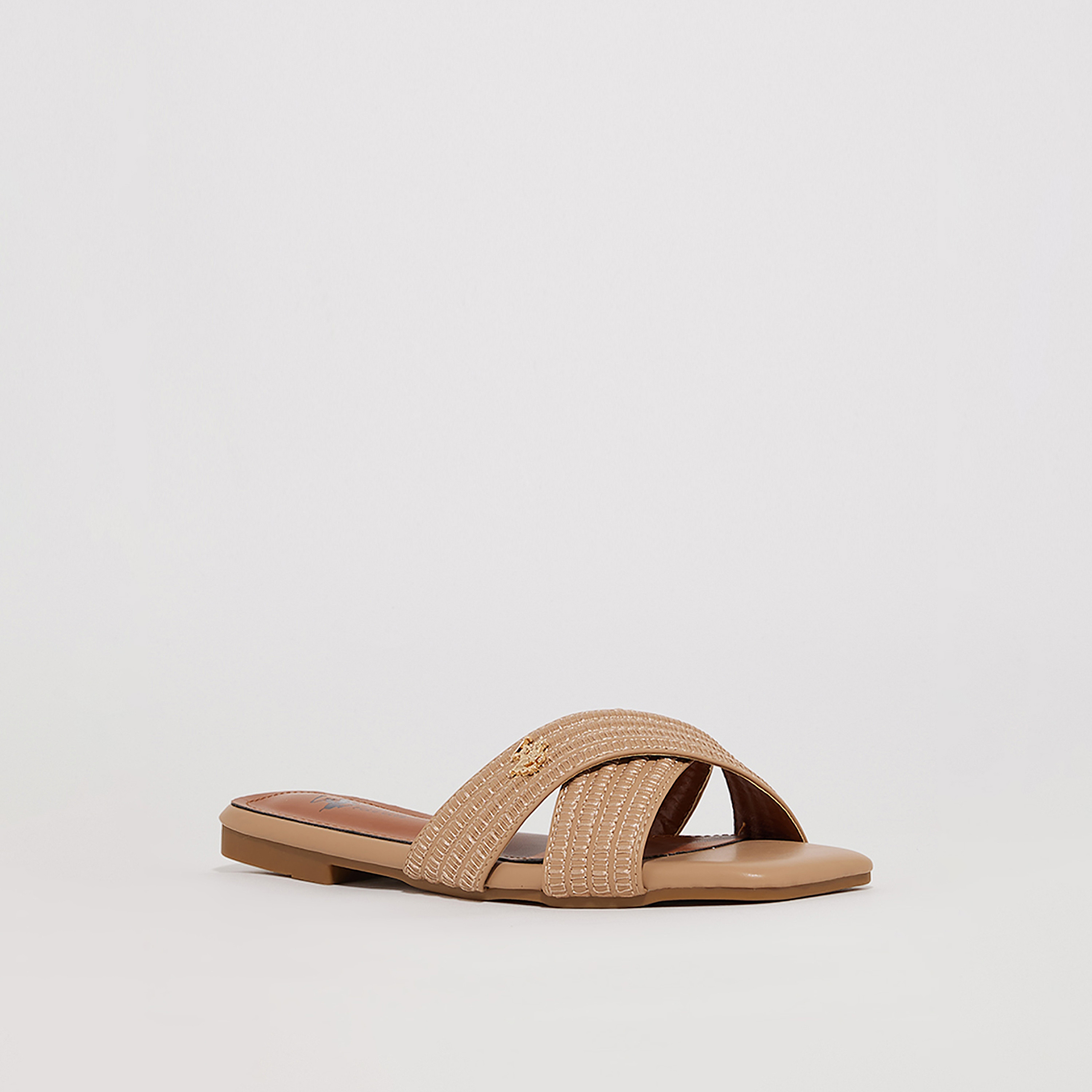 صنادل نسائية مسطحة من بيفرلي هيلز بولو كلوب ذات مفتوحة عند الأصابع | S24-110HW6759-women-shoes-sandals-flats-image-1