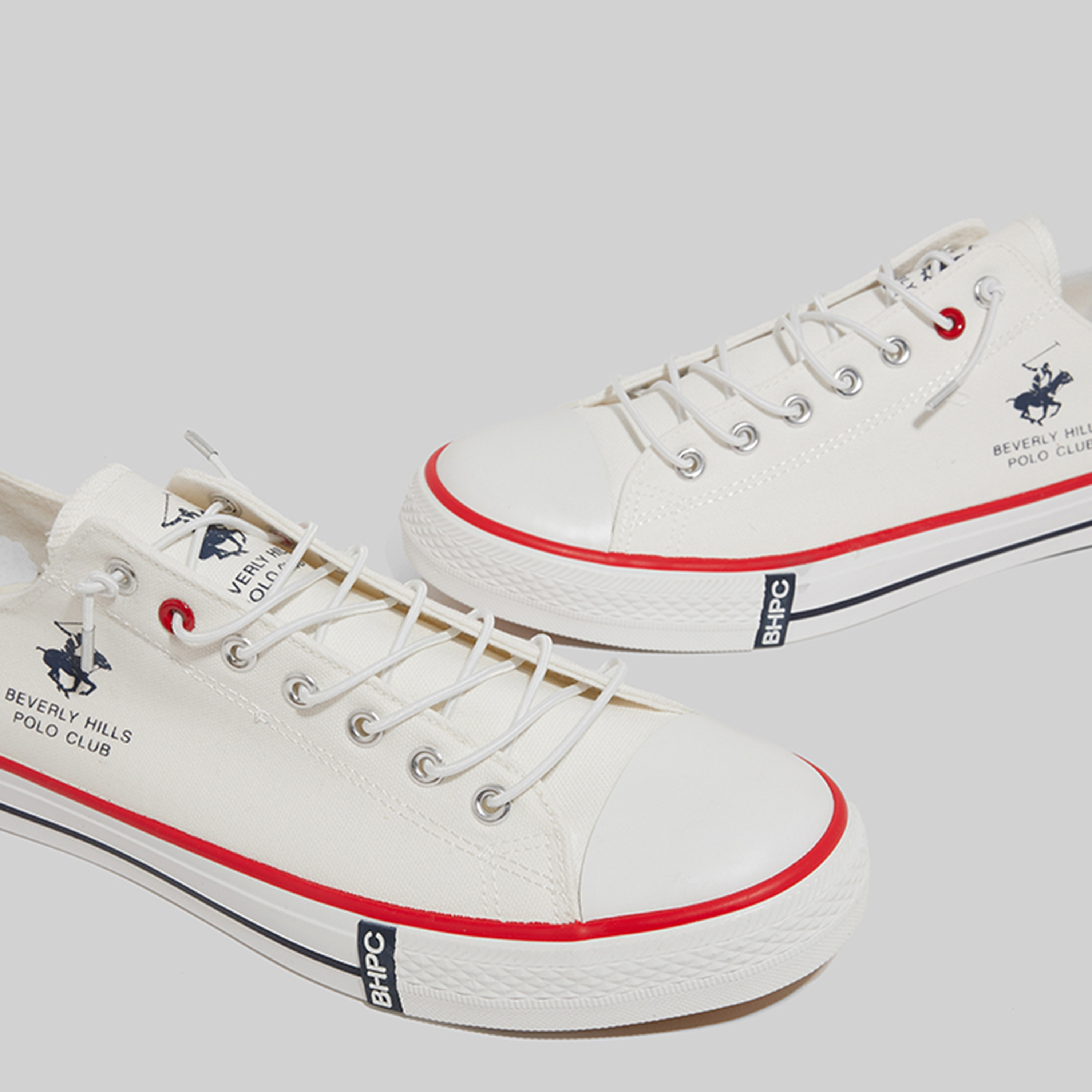 Beverly Hills Polo Club Men's Lace-Up Canvas Sneakers | S24-S08HM6413-men-shoes-sneakers-image-4
