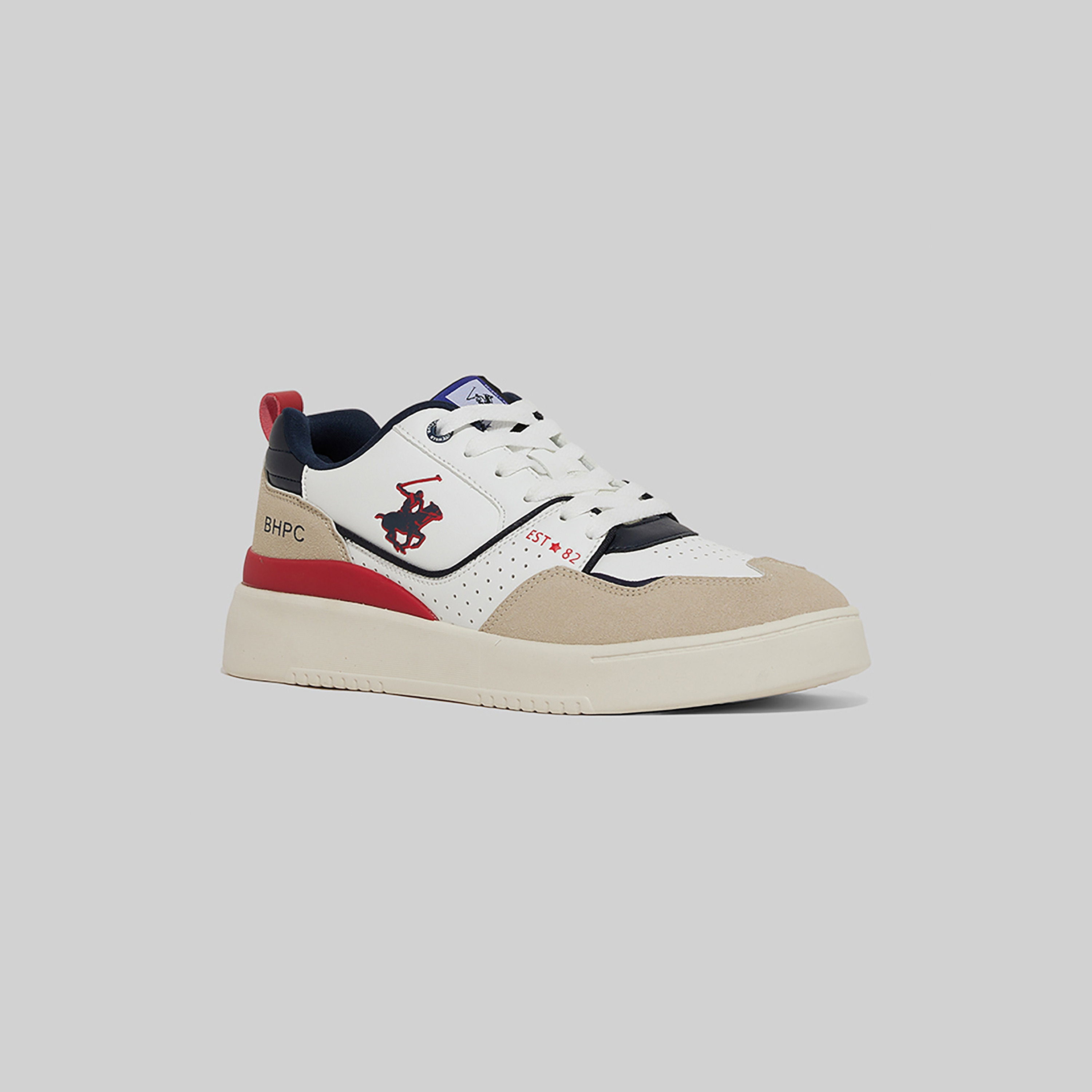 حذاء سنيكرز من بيفرلي هيلز بولو كلوب للرجال برباط ذو كولور بلوك-men-shoes-sneakers-image-1