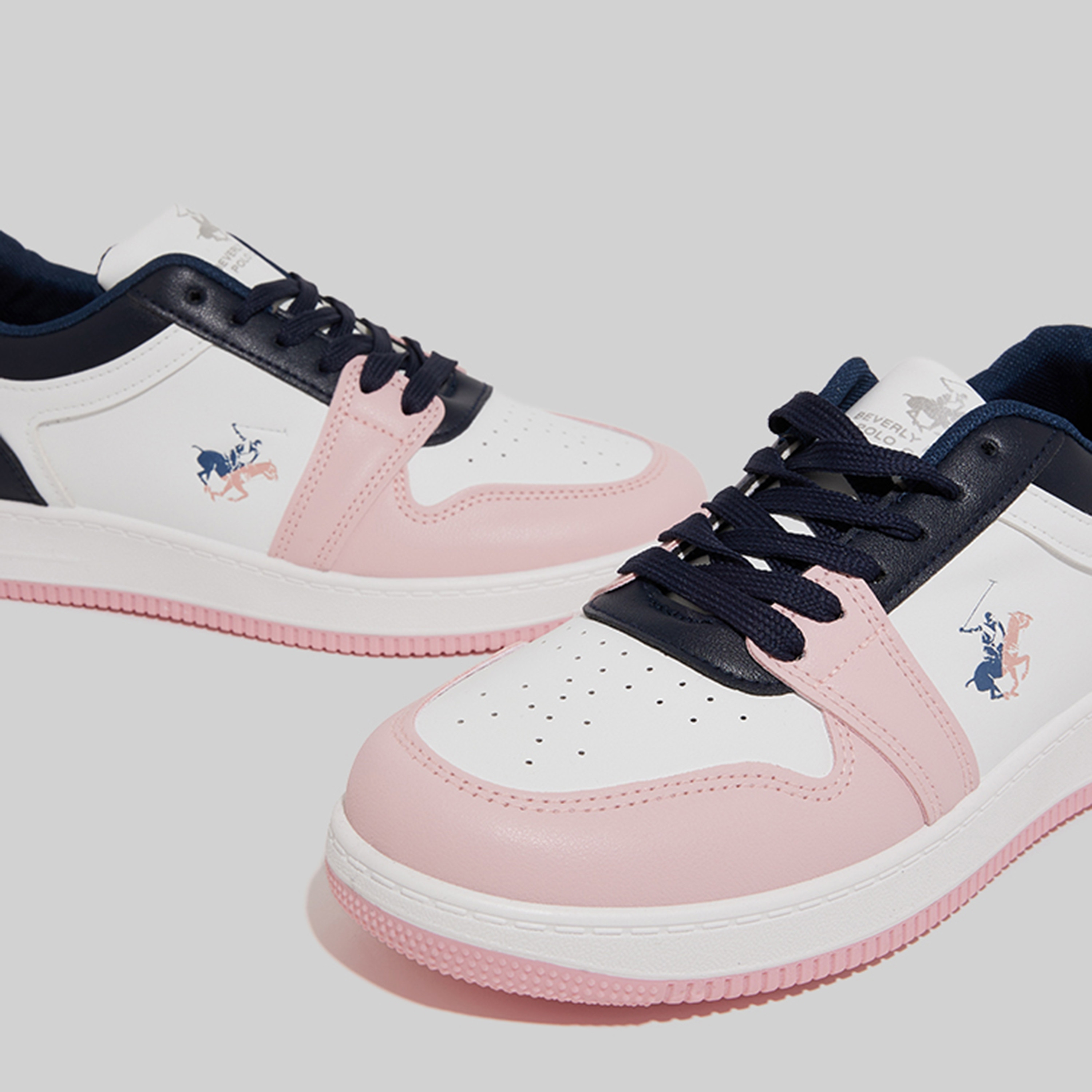 حذاء سنيكرز من بيفرلي هيلز بولو كلوب نسائي برباط ذو رقبة منخفضة | S24-S08HW6684-women-shoes-sneakers-image-4