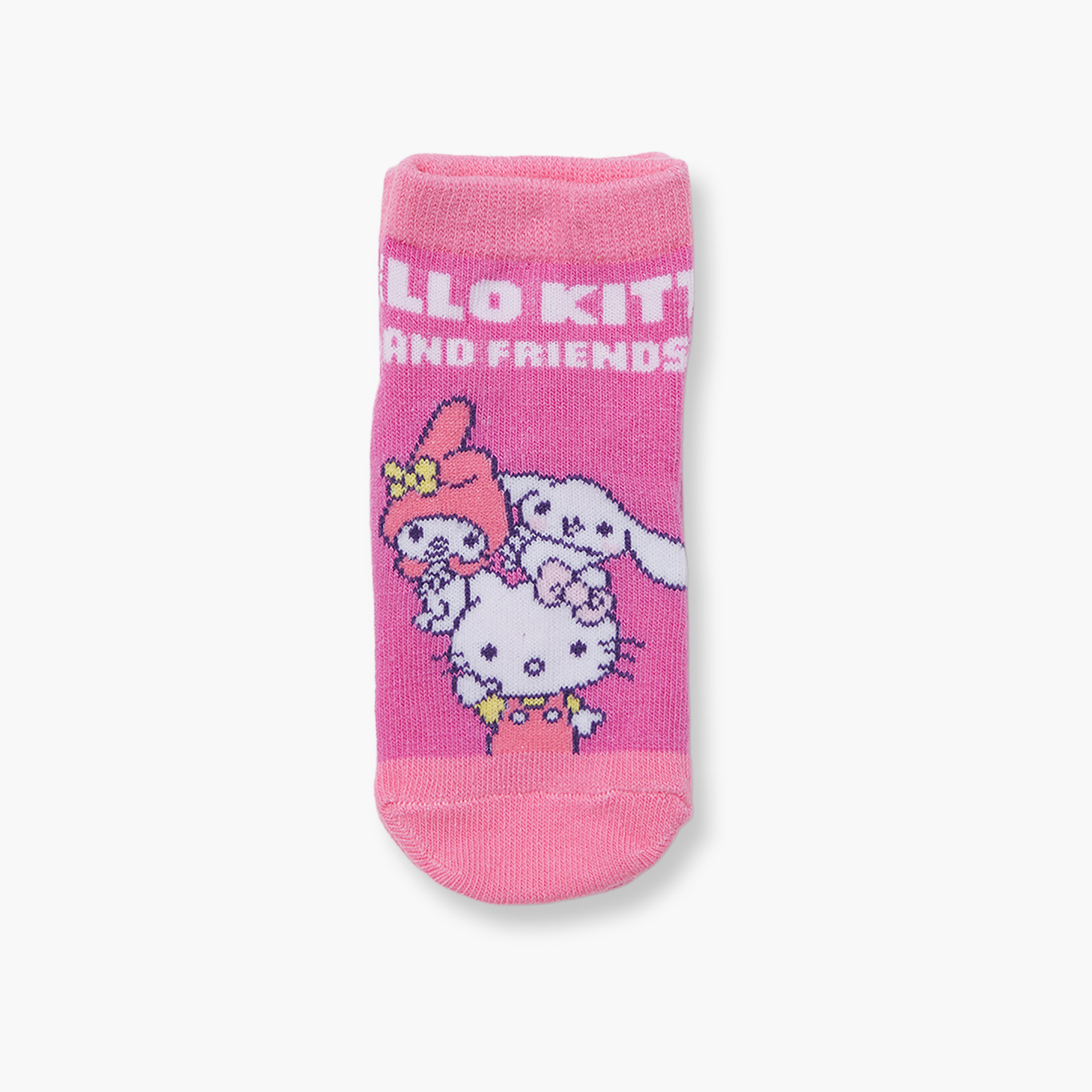 Hello Kitty 3-Pair Cotton Blend Printed Ankle Socks-girls-accessories-socks-image-2