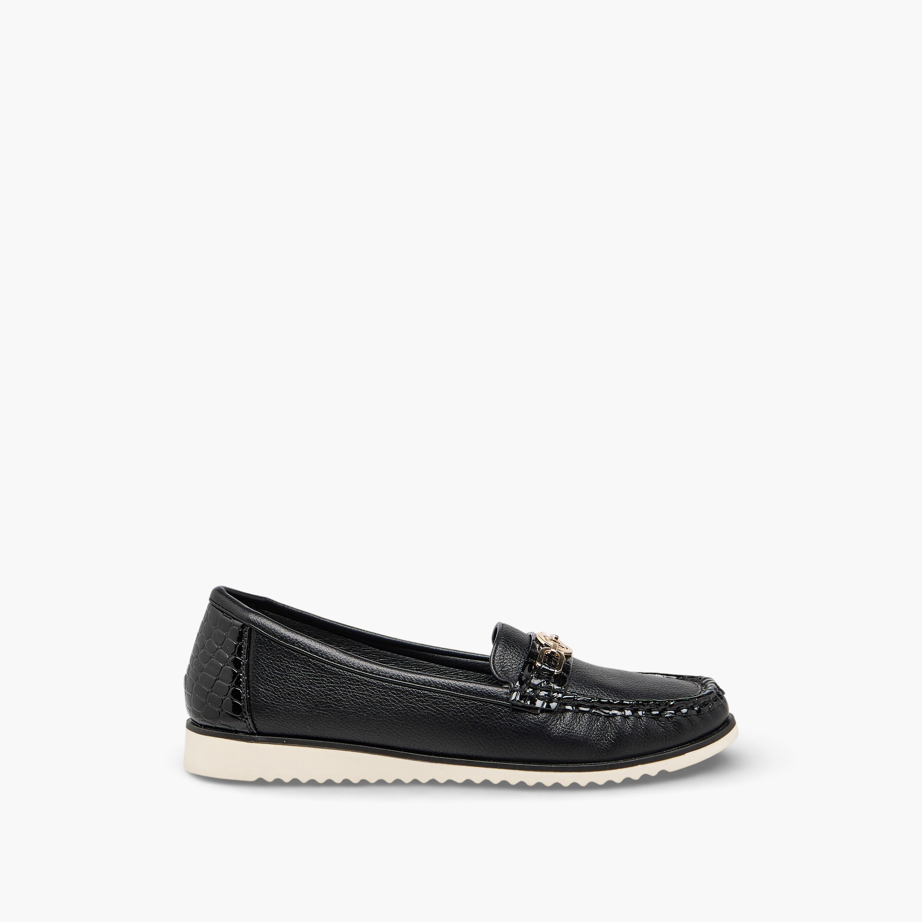 Le Confort Women Metal Accent Loafers-women-shoes-flats-loafers-image-3