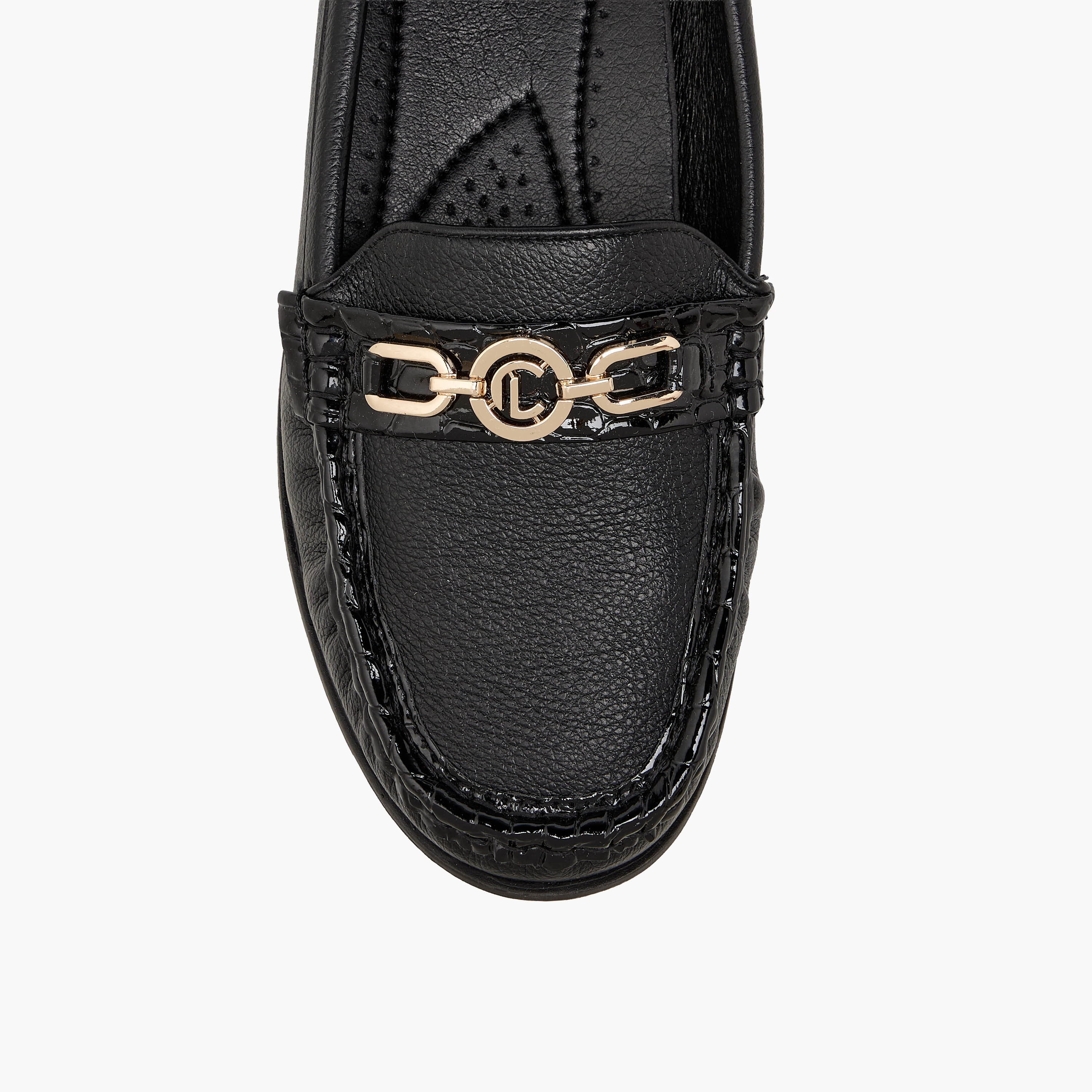 Le Confort Women Metal Accent Loafers-women-shoes-flats-loafers-image-4