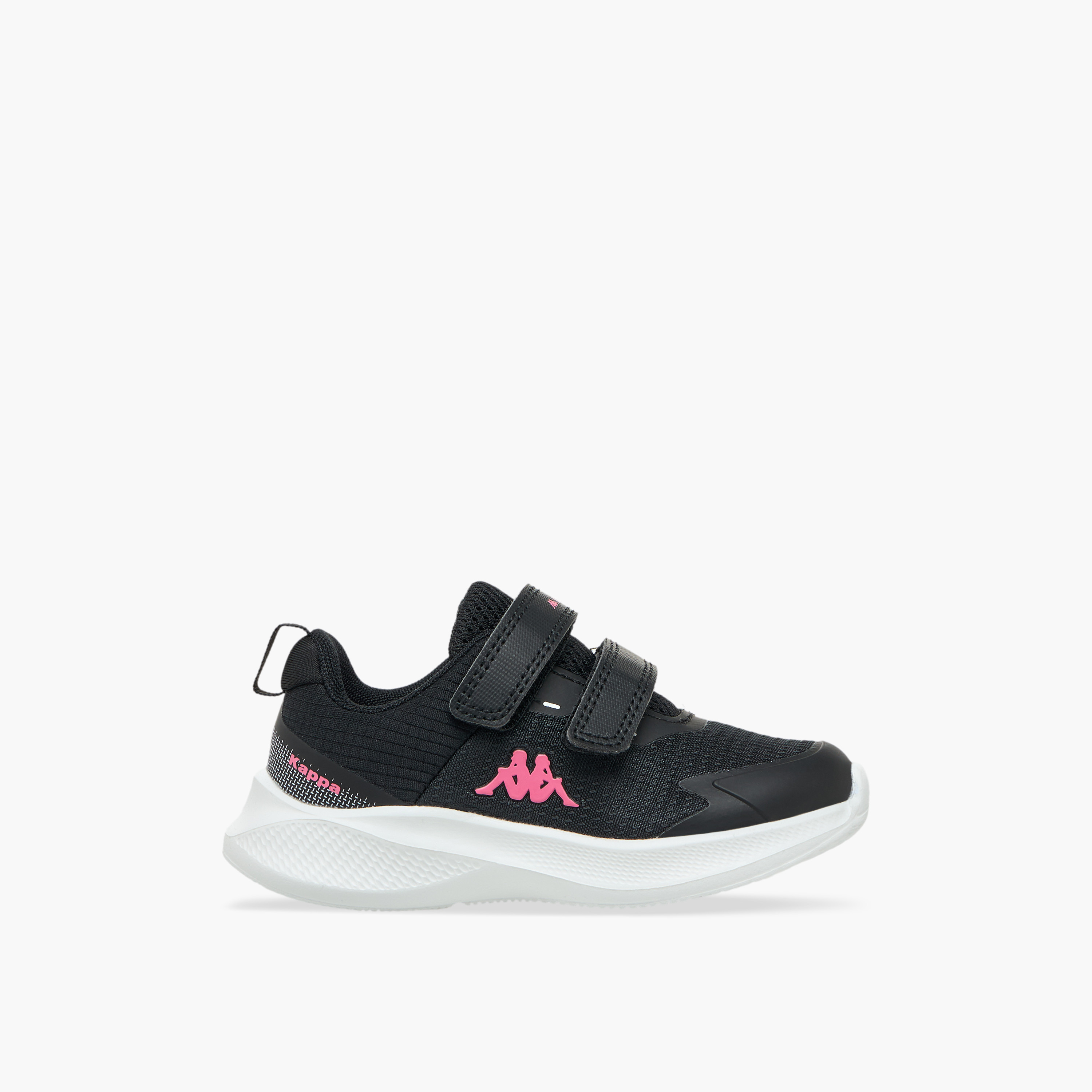 Kappa Girls Logo Print Hook & Loop Sports Shoes-girls-shoes-sneakers-image-3