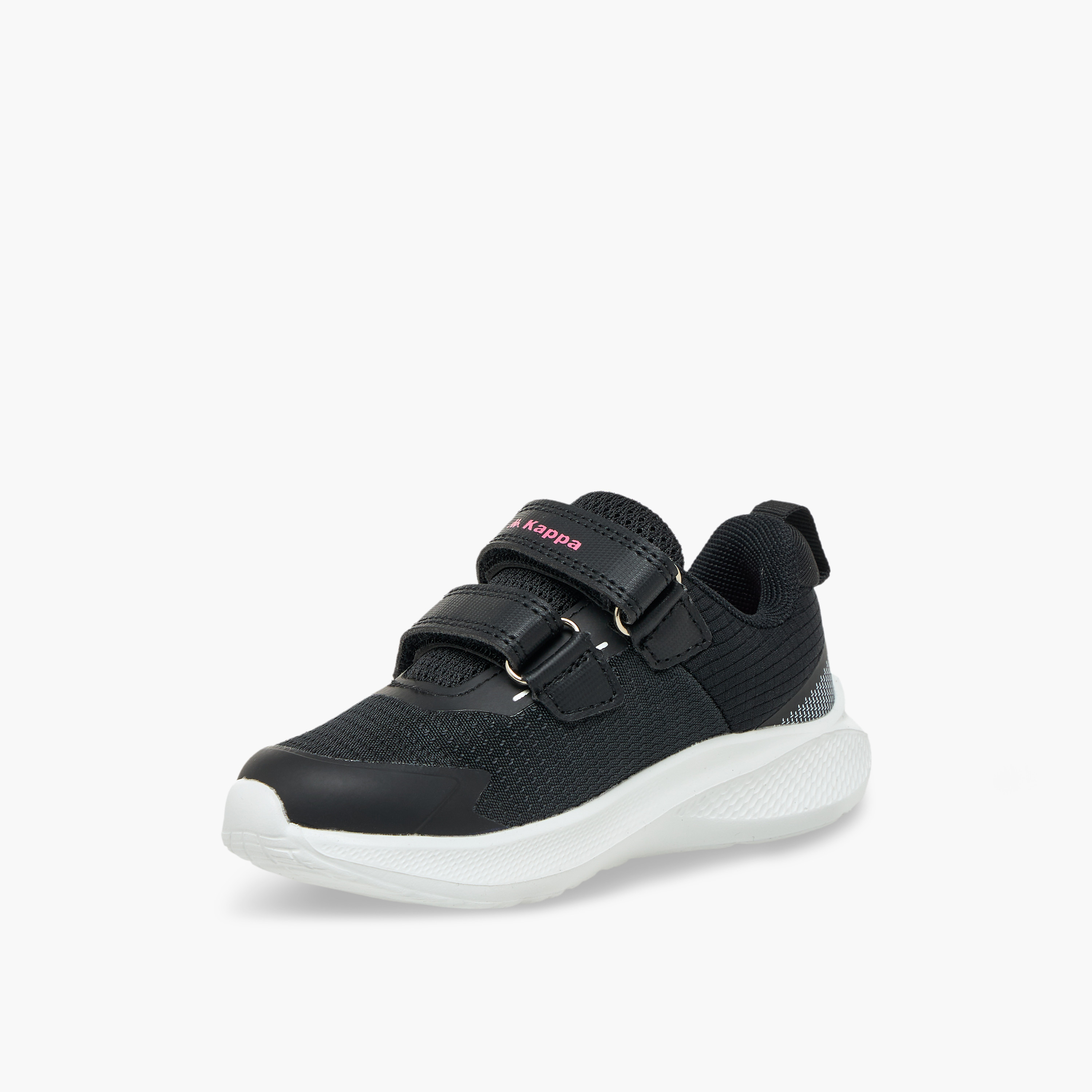 Kappa Girls Logo Print Hook & Loop Sports Shoes-girls-shoes-sneakers-image-4