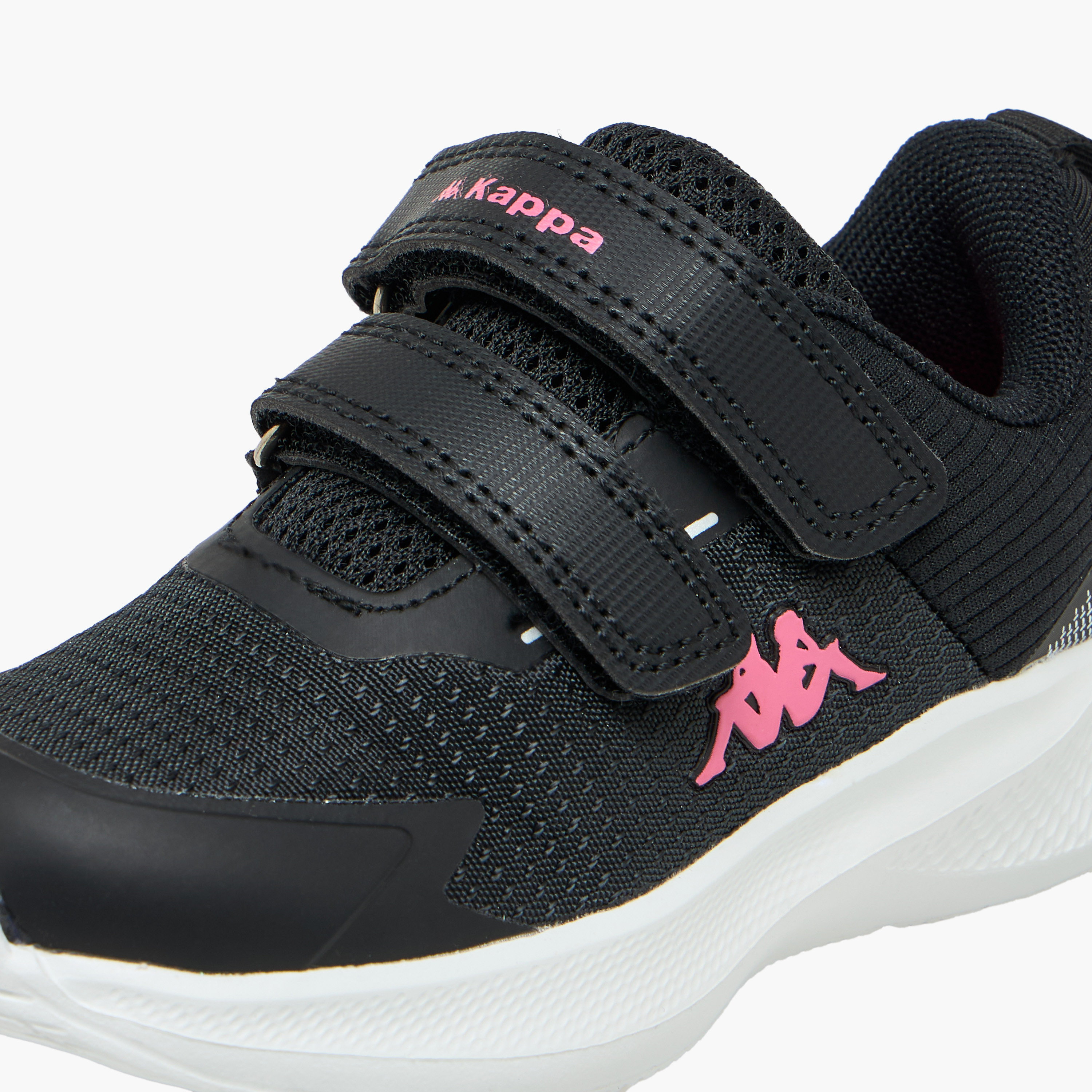 Kappa Girls Logo Print Hook & Loop Sports Shoes-girls-shoes-sneakers-image-7