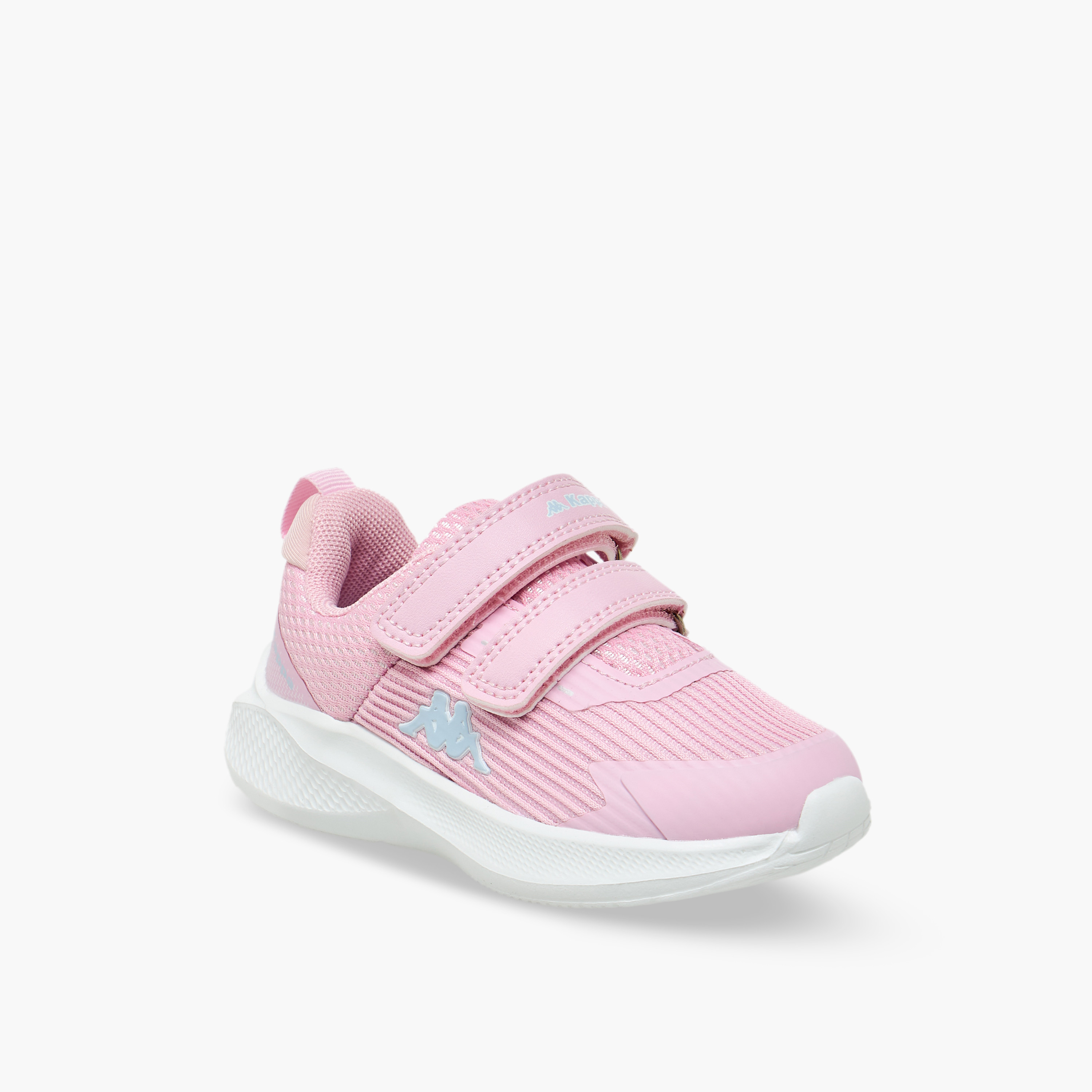 Kappa Girls Logo Print Hook & Loop Sports Shoes-girls-shoes-sneakers-image-2