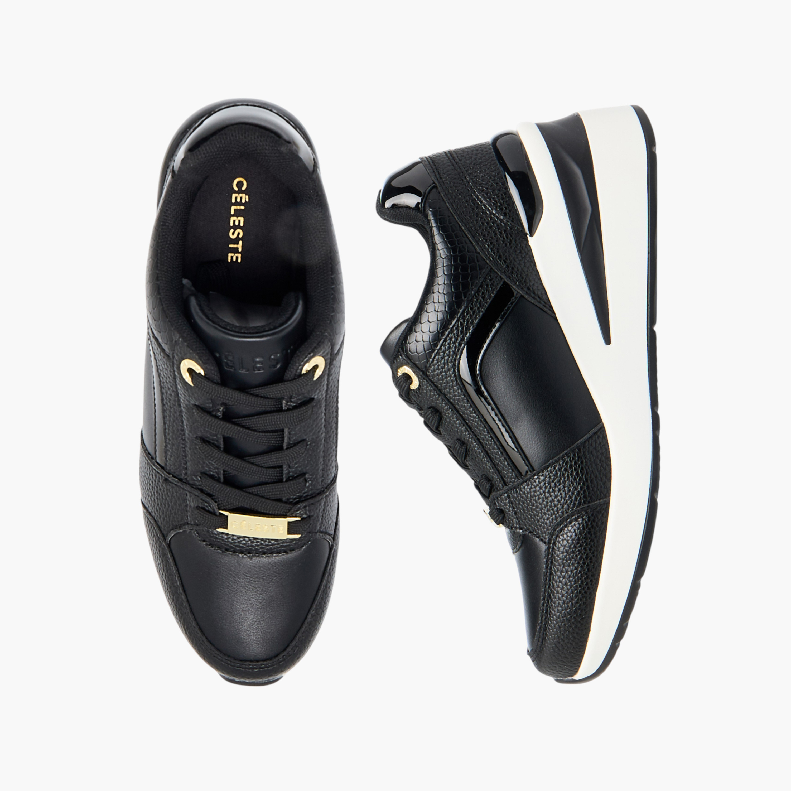 Celeste Women's Panelled Sneakers with Lace-Up Closure-women-shoes-sneakers-image-1