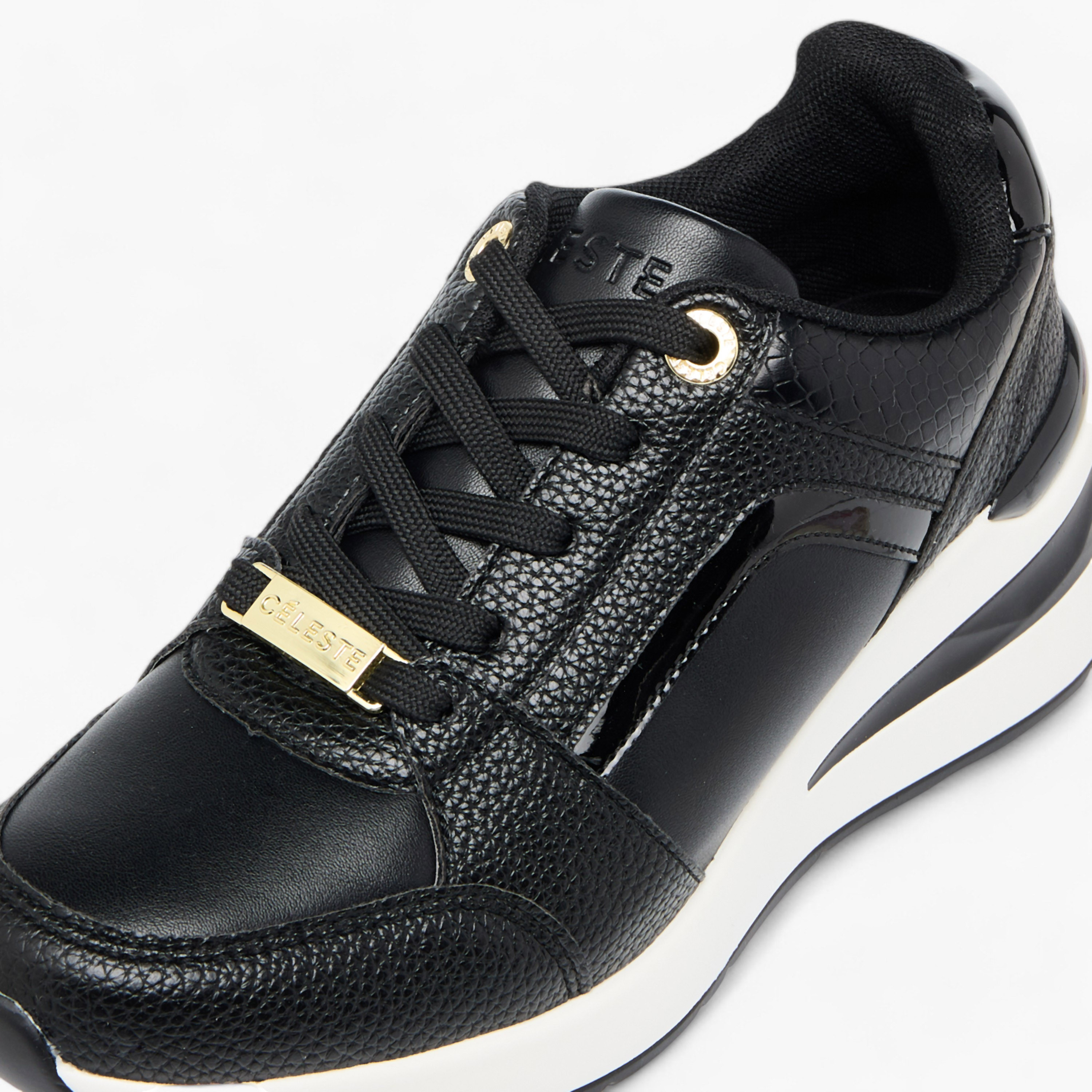 Celeste Women's Panelled Sneakers with Lace-Up Closure-women-shoes-sneakers-image-4