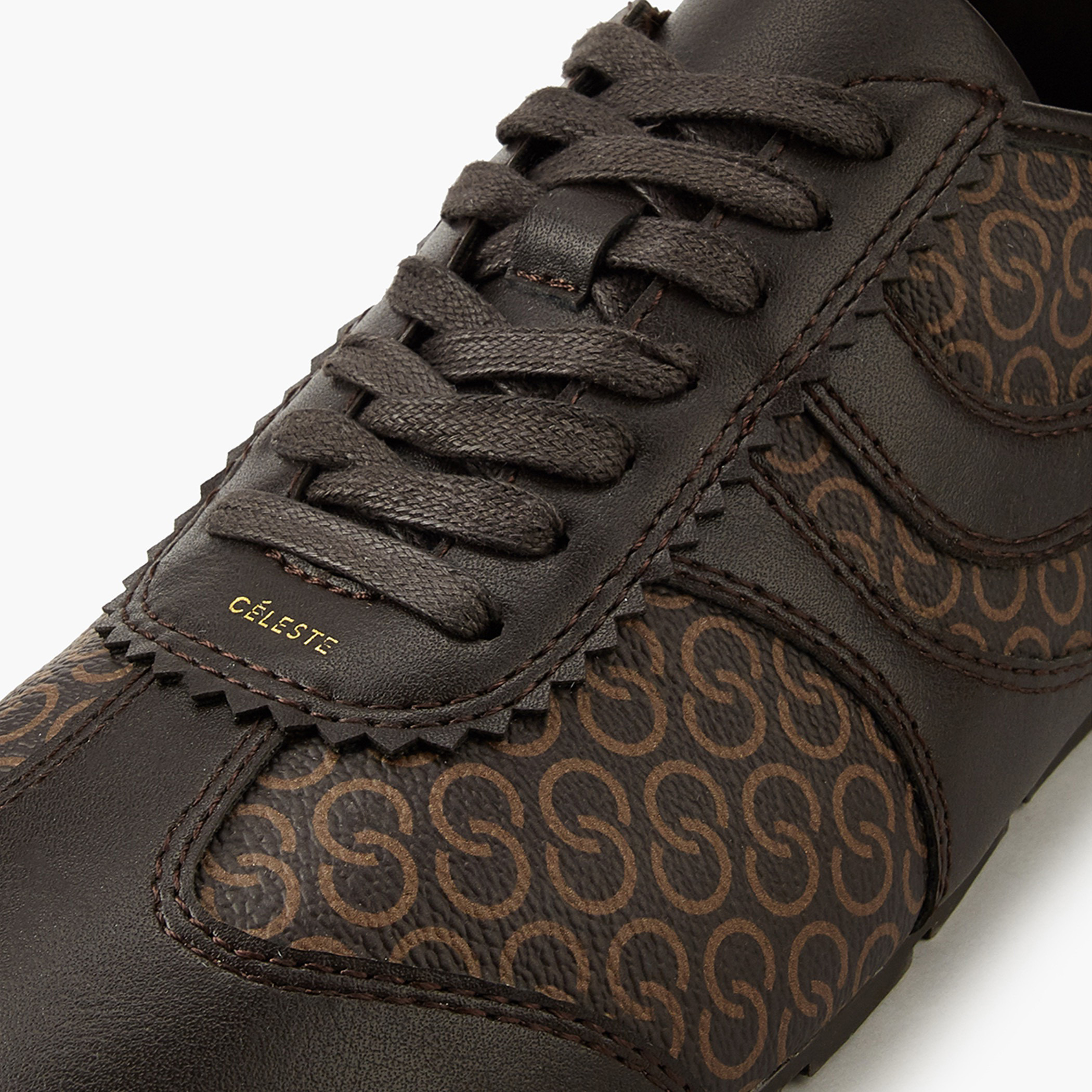Celeste Women's Monogram Print Lace-Up Sneakers-women-shoes-sneakers-image-4