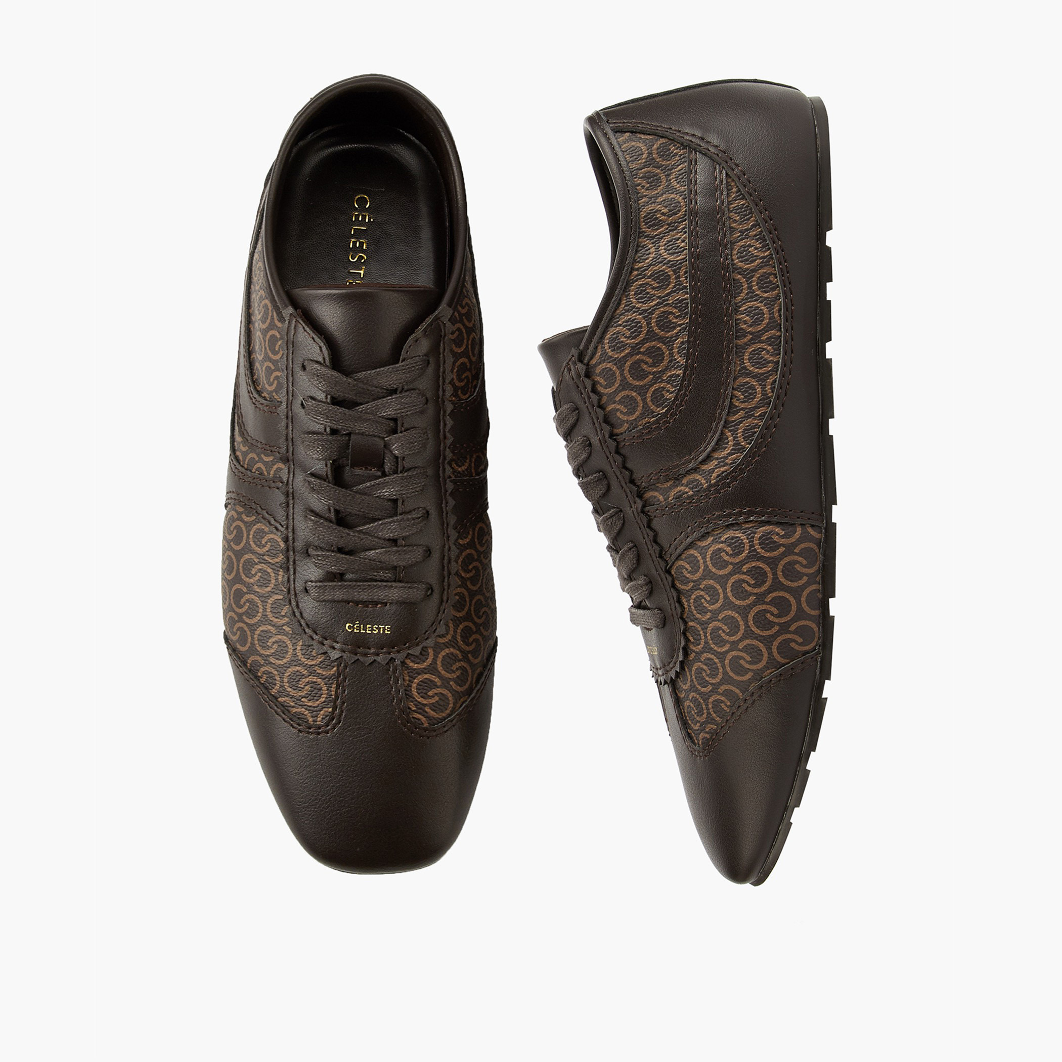 Celeste Women's Monogram Print Lace-Up Sneakers-women-shoes-sneakers-image-1