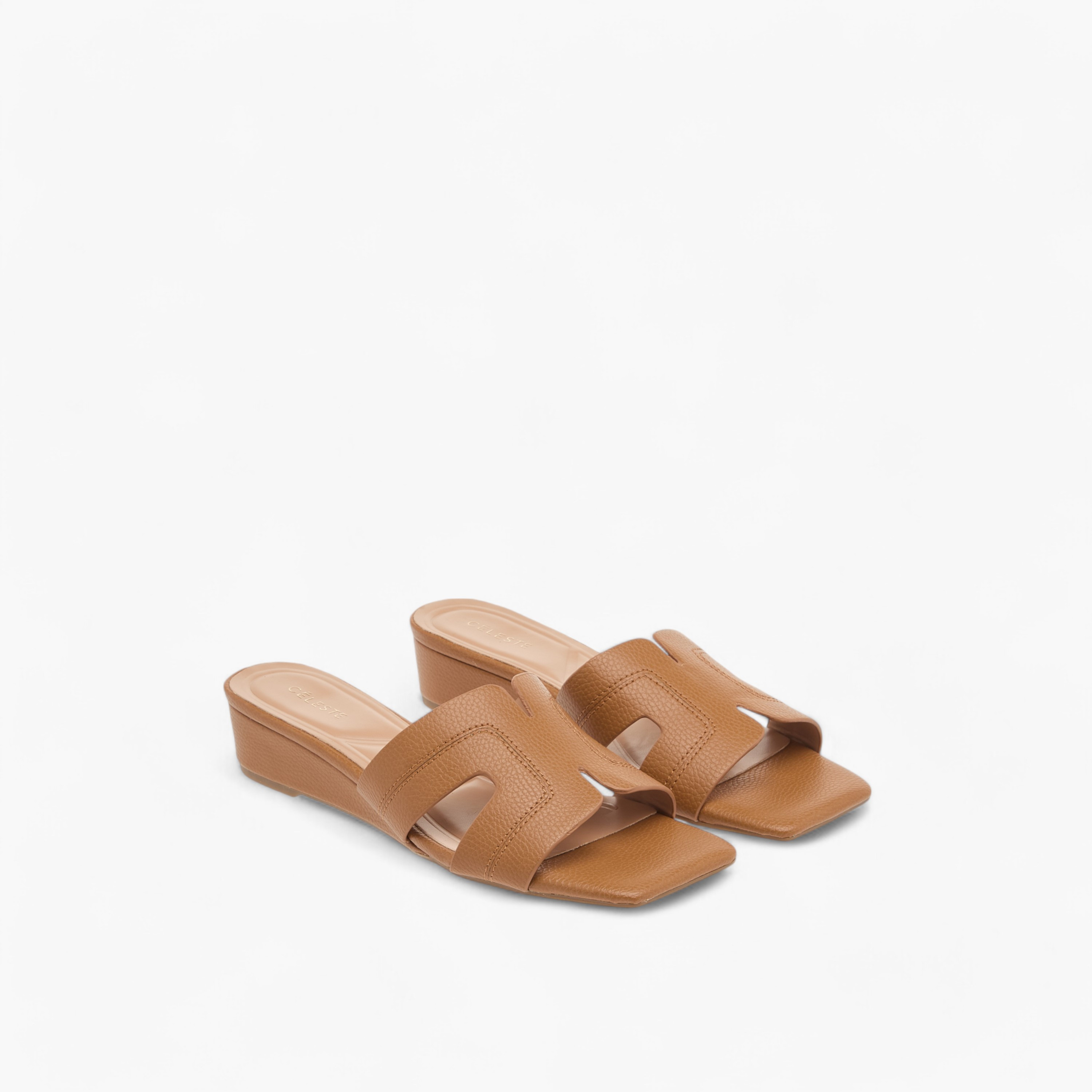 Celeste Women's Solid Slip-On Sandals with Wedge Heels-women-shoes-sandals-heeled-image-1