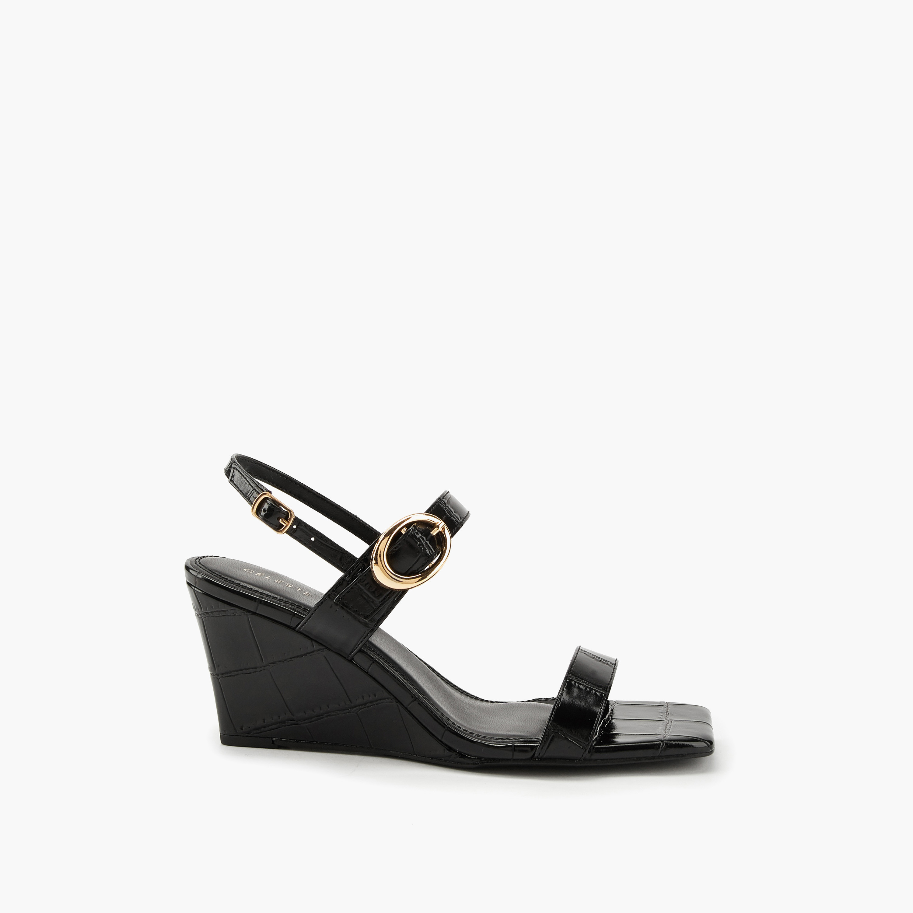 صندل سادة بكعب ويدج وإبزيم إغلاق للنساء من سيليست-women-shoes-sandals-heeled-image-2