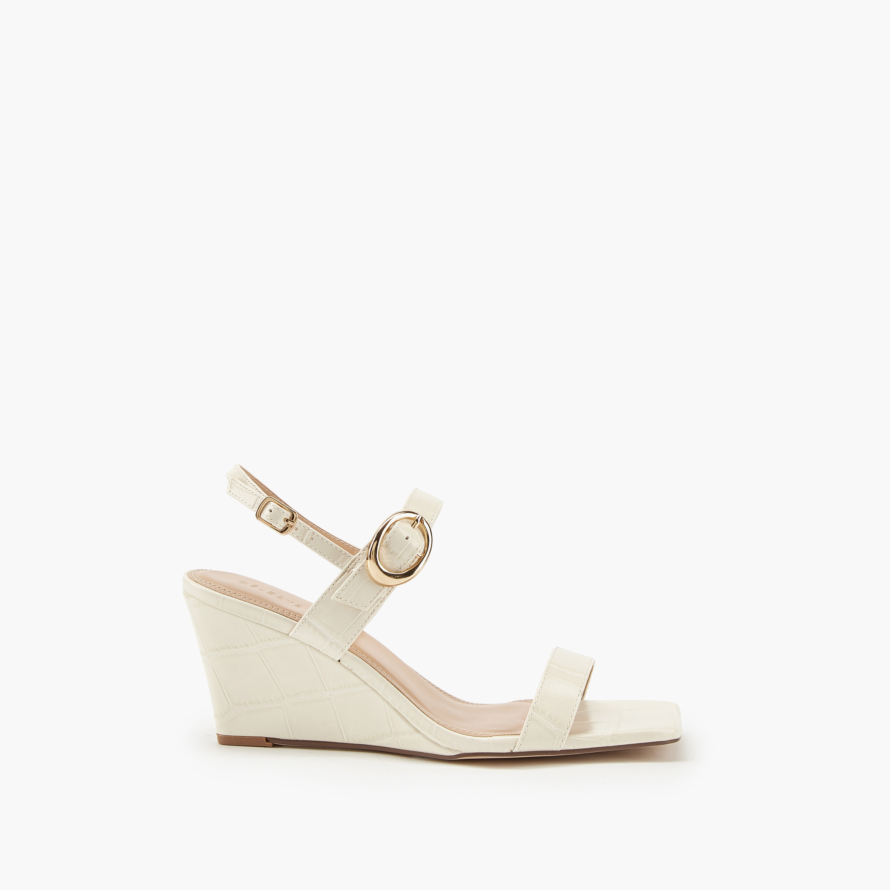 صندل سادة بكعب ويدج وإبزيم إغلاق للنساء من سيليست-women-shoes-sandals-heeled-image-2