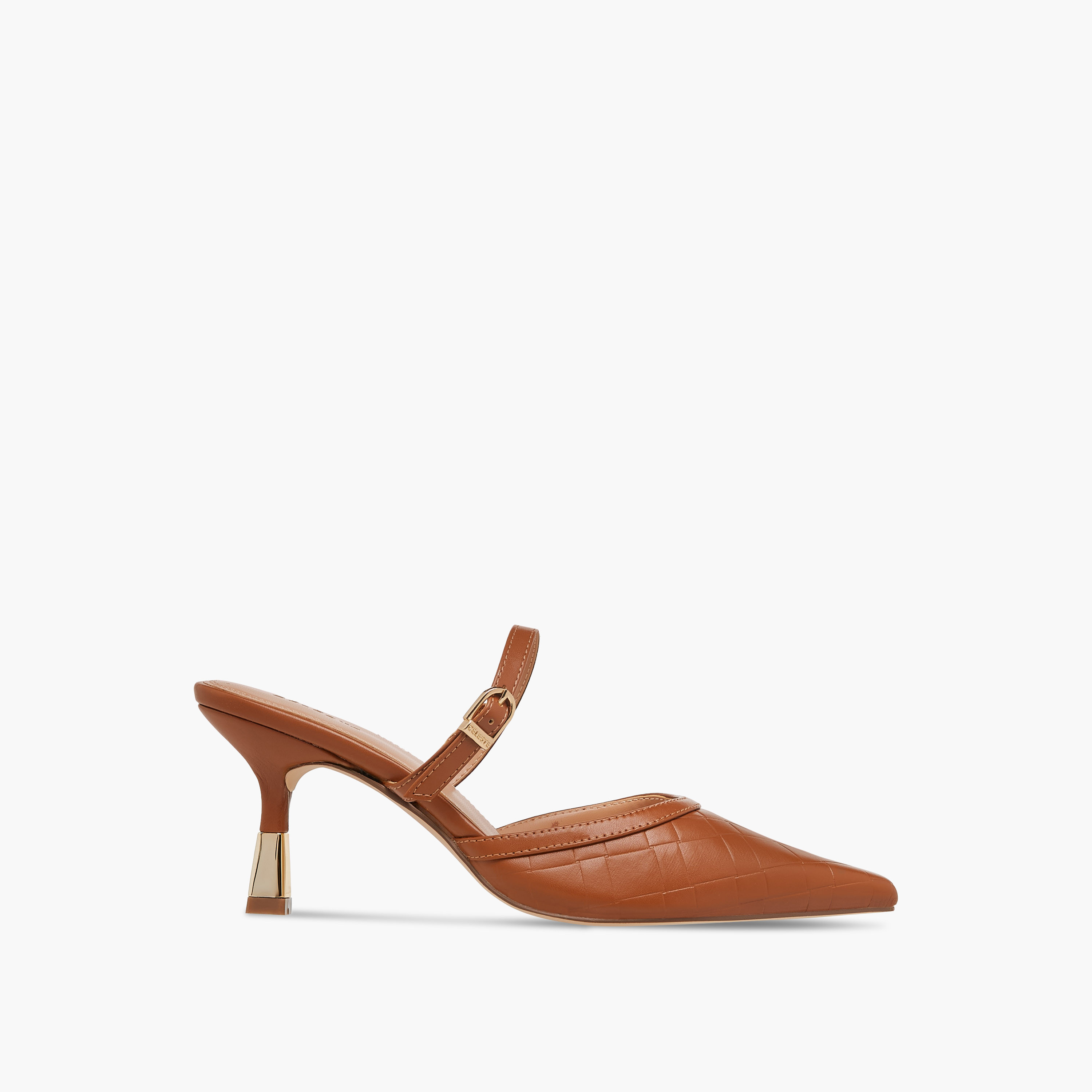 حذاء ميول بارز الملمس بمقدمة مدببة وكعب مدبب للنساء من سيليست-women-shoes-heels-image-3