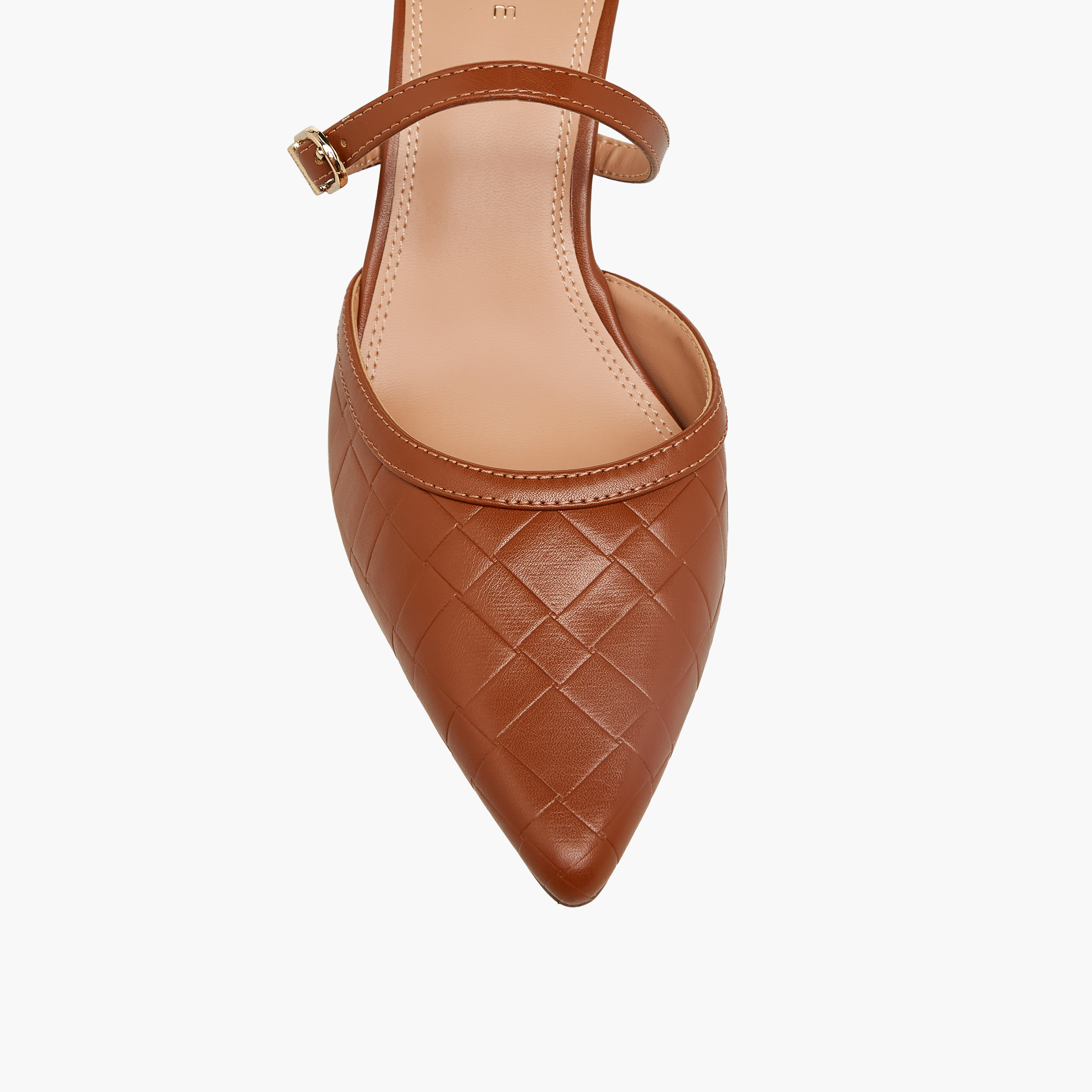 حذاء ميول بارز الملمس بمقدمة مدببة وكعب مدبب للنساء من سيليست-women-shoes-heels-image-4