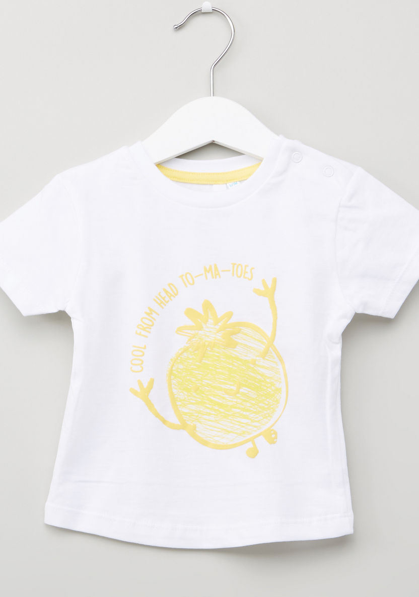 Juniors Printed Short Sleeves T-shirt - Set of 3-T Shirts-image-1
