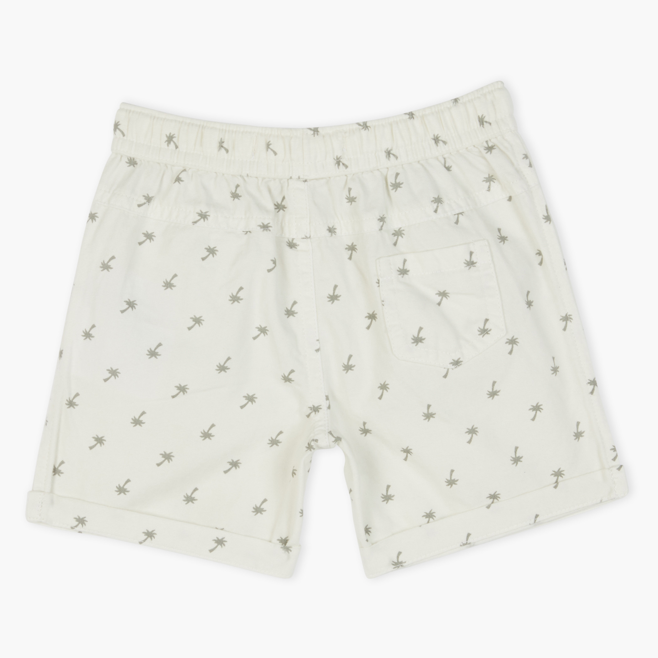 Juniors Printed Shorts with Elasticised Waistband-baby-boys-clothing-bottoms-shorts-image-2