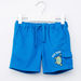 Juniors Embroidered Shorts with Elasticised Waistband and Drawstring-Shorts-thumbnail-0